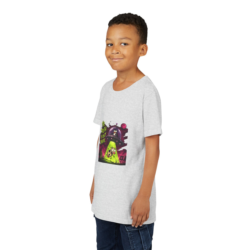 The Truth Is Out There Youth Tee | Alien UFO Graphic | Penguin | Cow