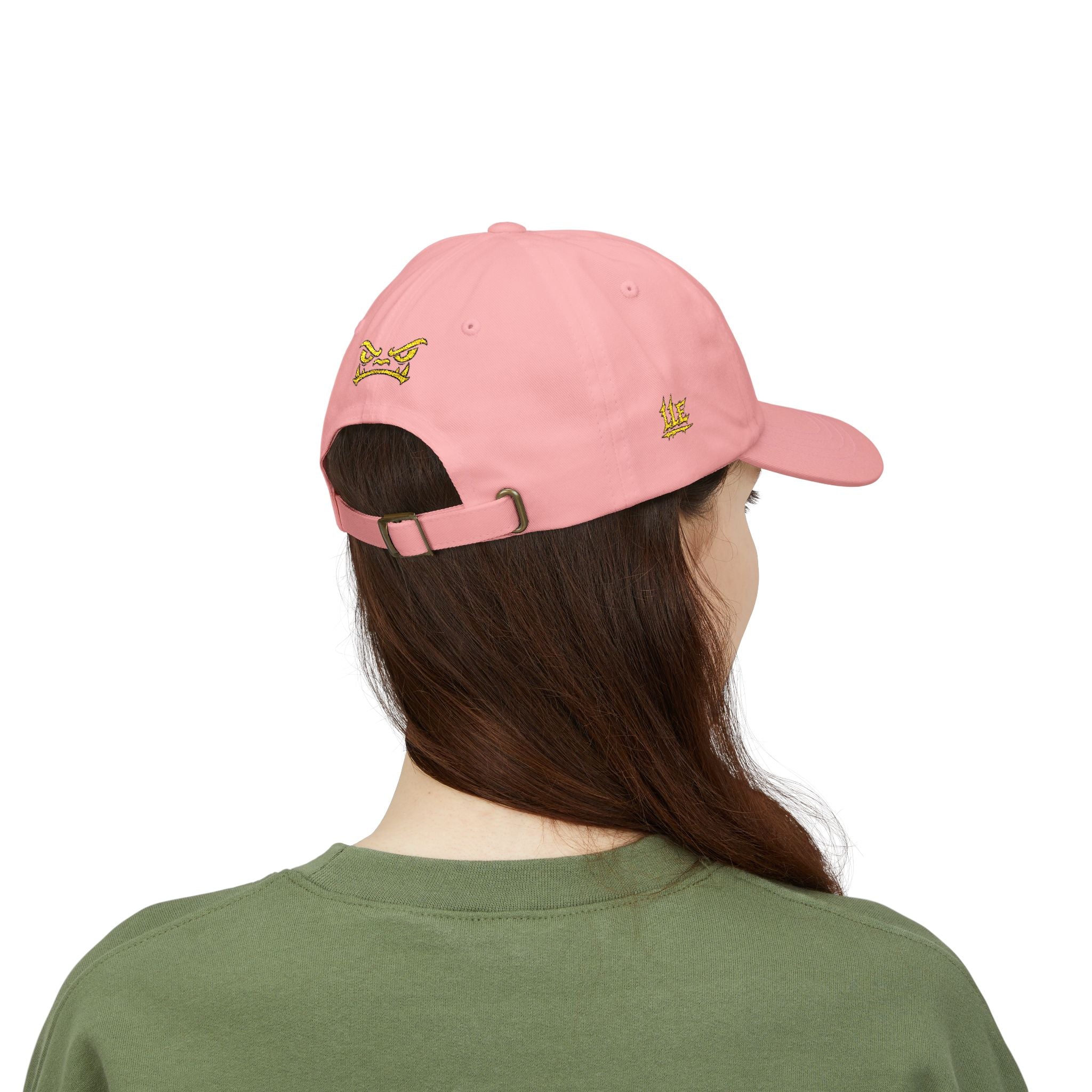 Golden Griffin Embroidered Cap | White Classic Dad Cap