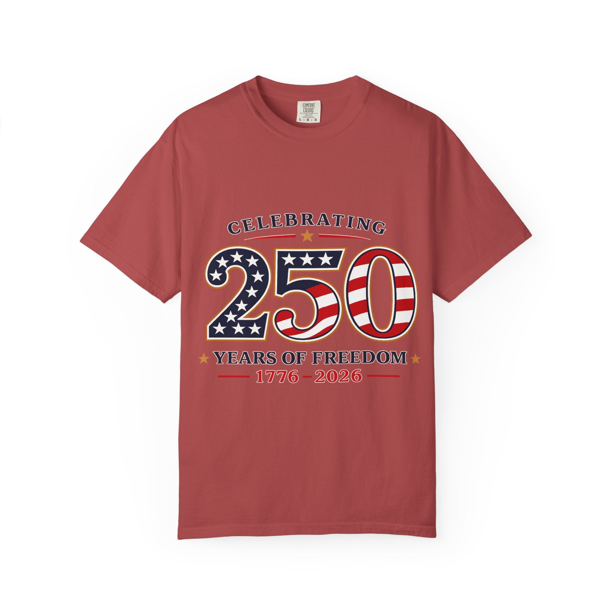 250 Years of Freedom 1776-2026 T-shirt | American Flag Patriotic Tee