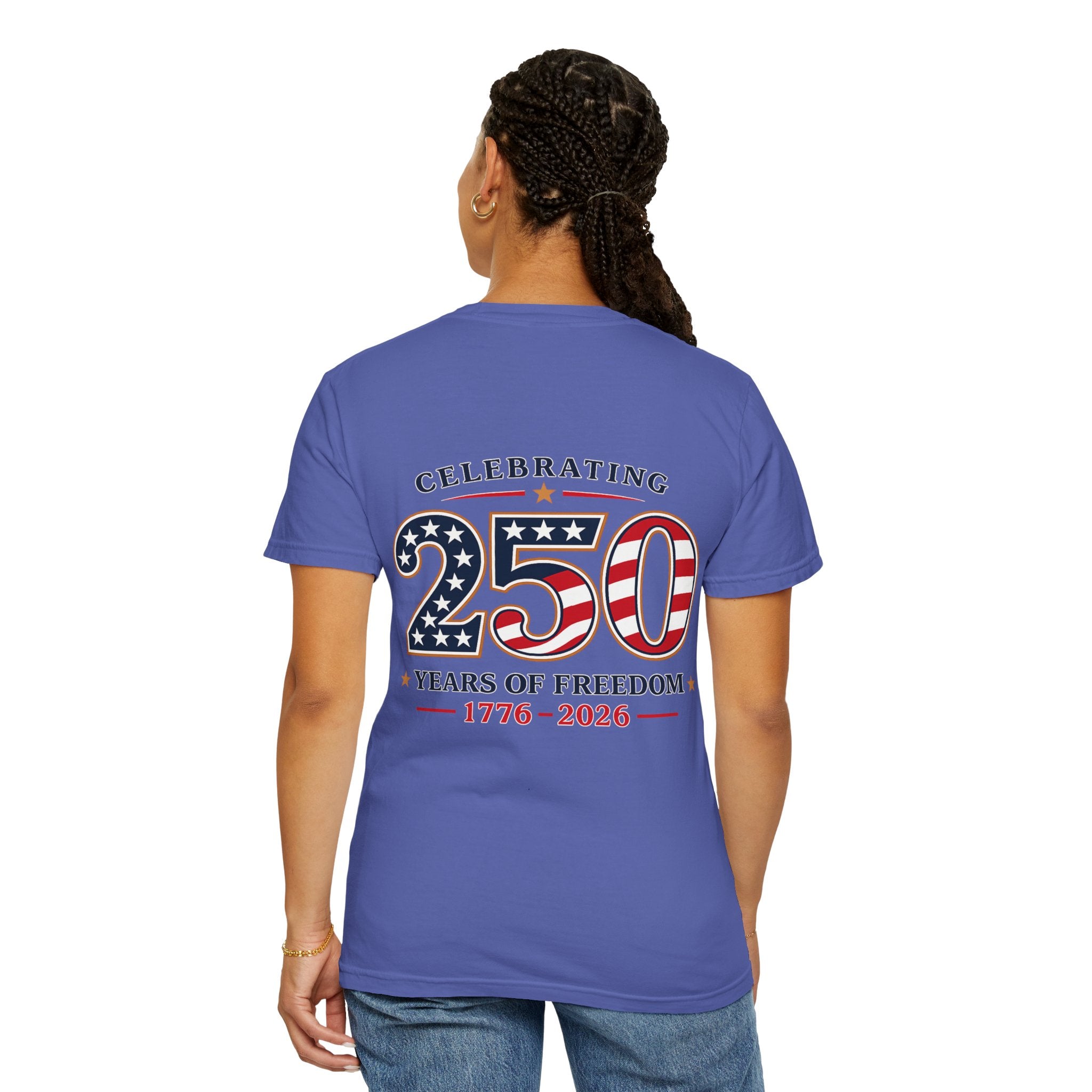 250 Years of Freedom 1776-2026 T-shirt | American Flag Patriotic Tee