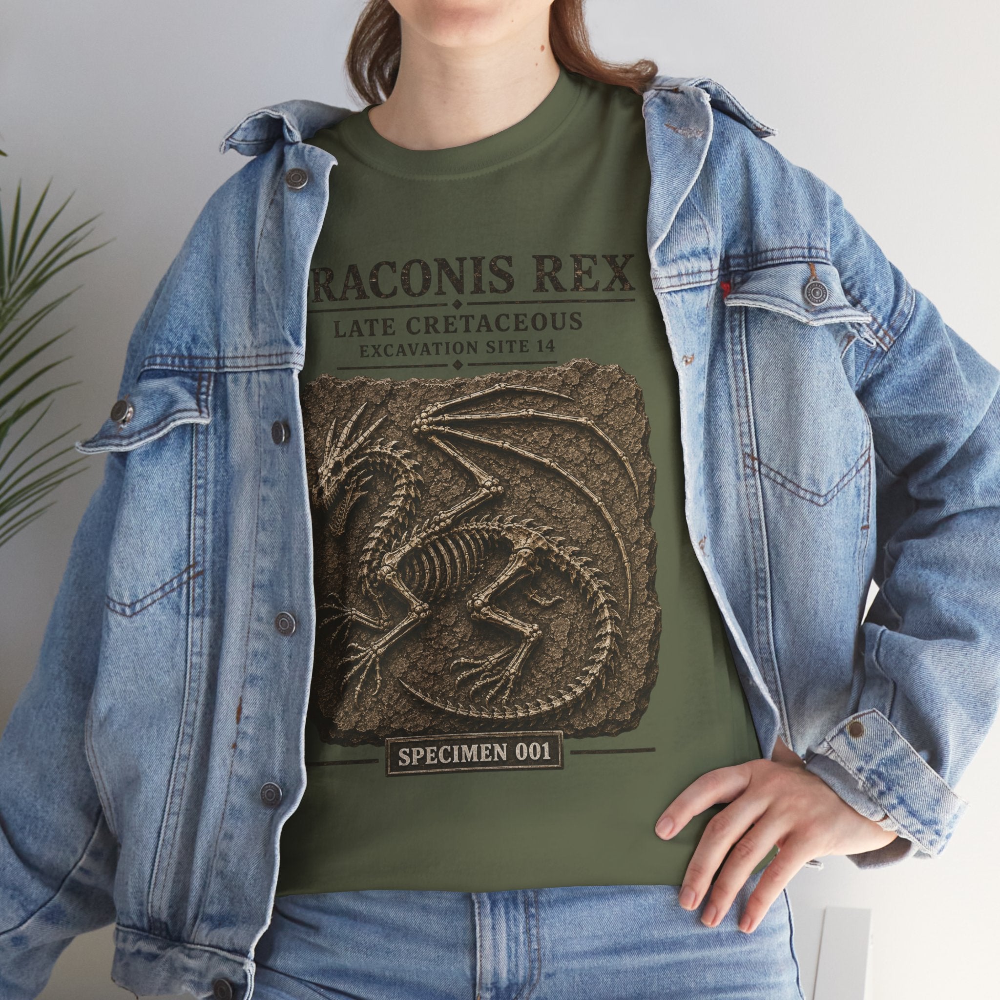 Draconis Rex Fossil T‑Shirt — Mythological Preservation Society Tee