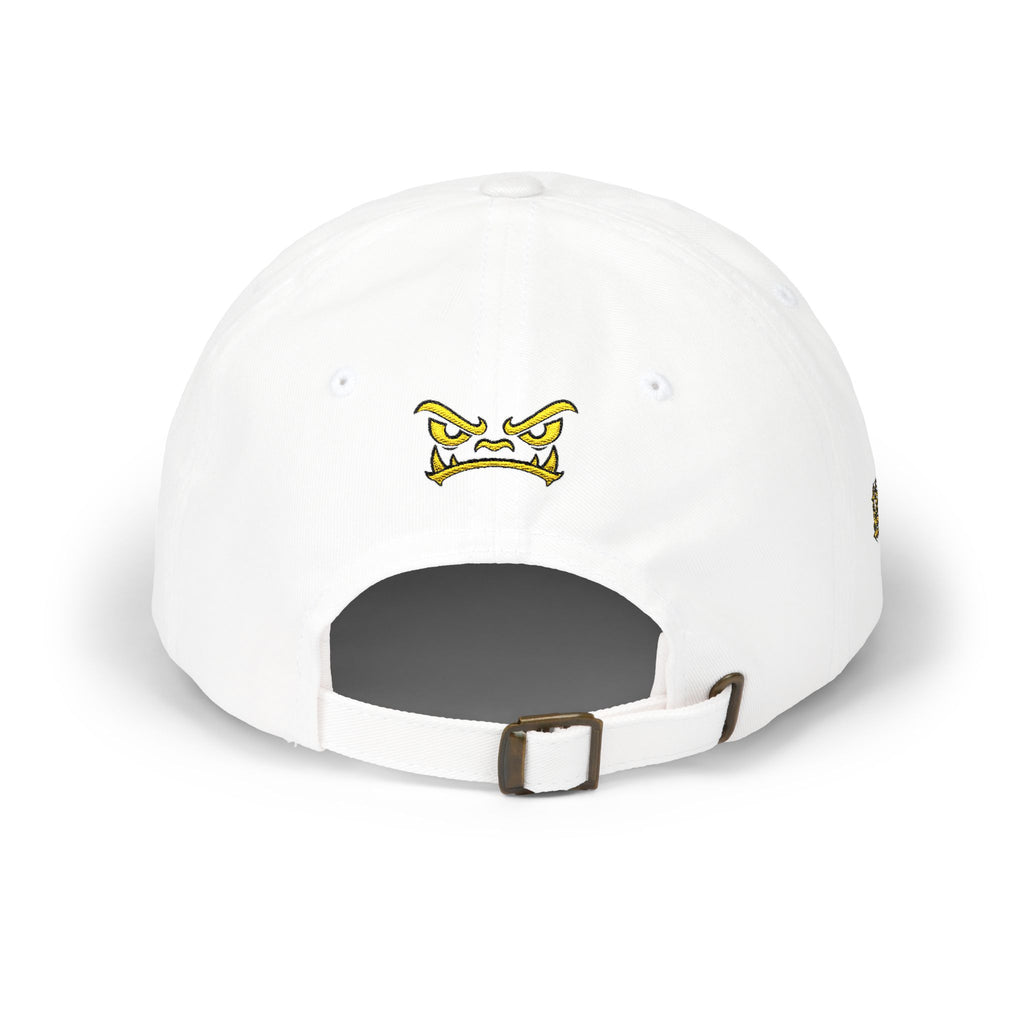 Golden Griffin Embroidered Cap | White Classic Dad Cap