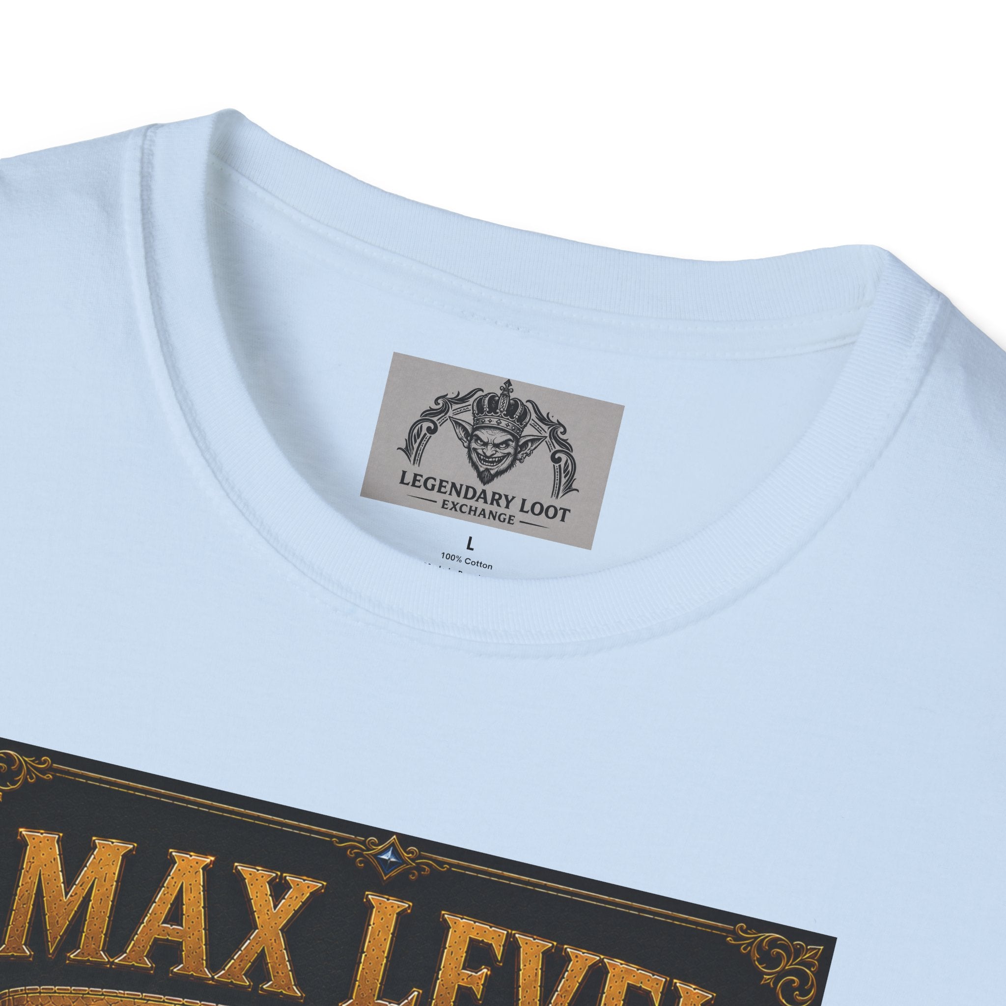 T-Shirt — "Max Level Father Class" Funny Gamer Dad Shirt (Strength, Patience, Dad Jokes)