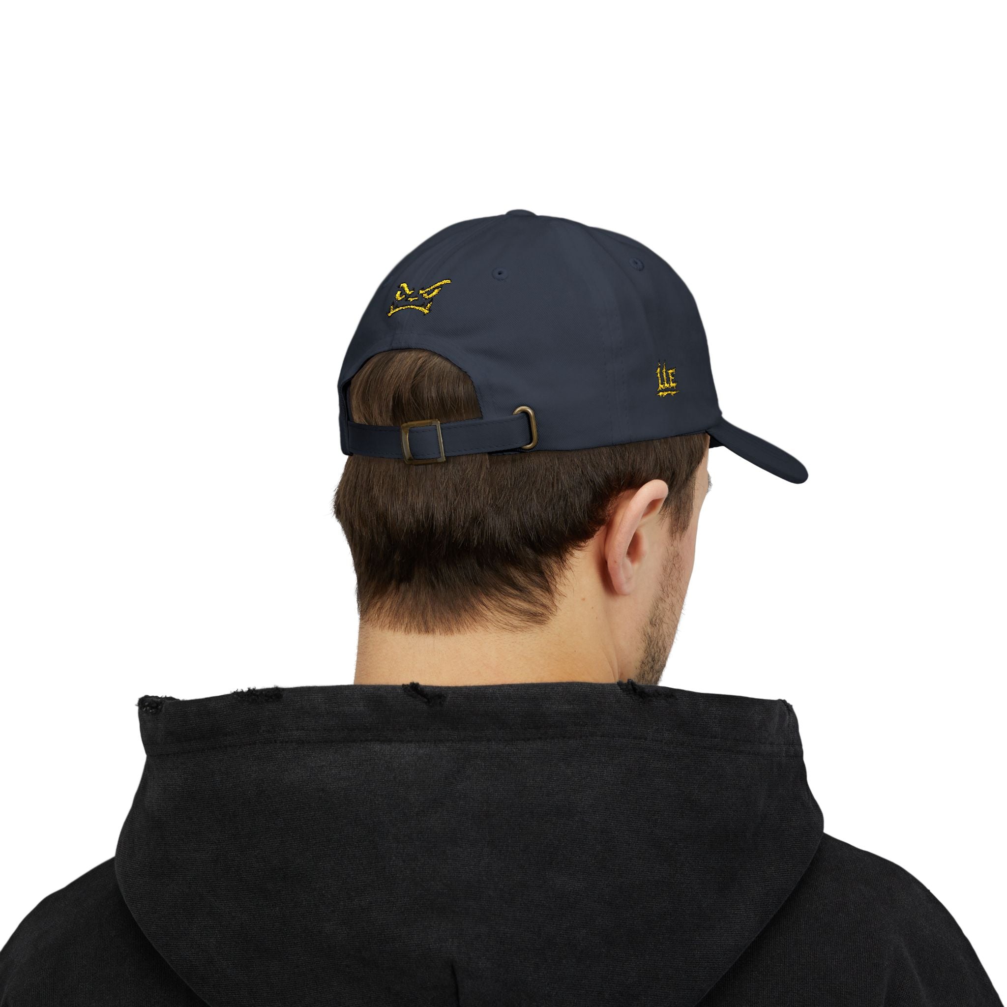 Golden Griffin Embroidered Cap | White Classic Dad Cap