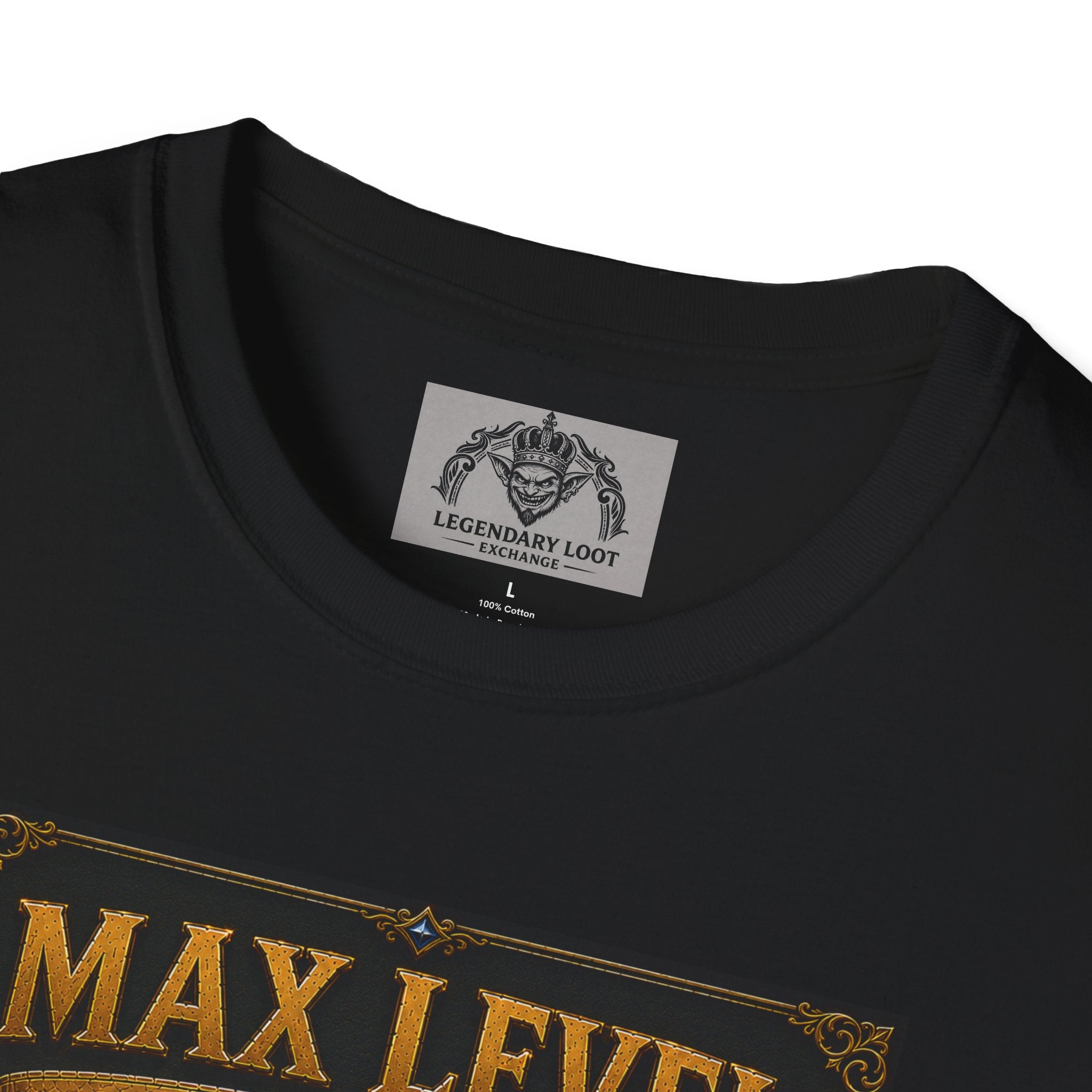 T-Shirt — "Max Level Father Class" Funny Gamer Dad Shirt (Strength, Patience, Dad Jokes)