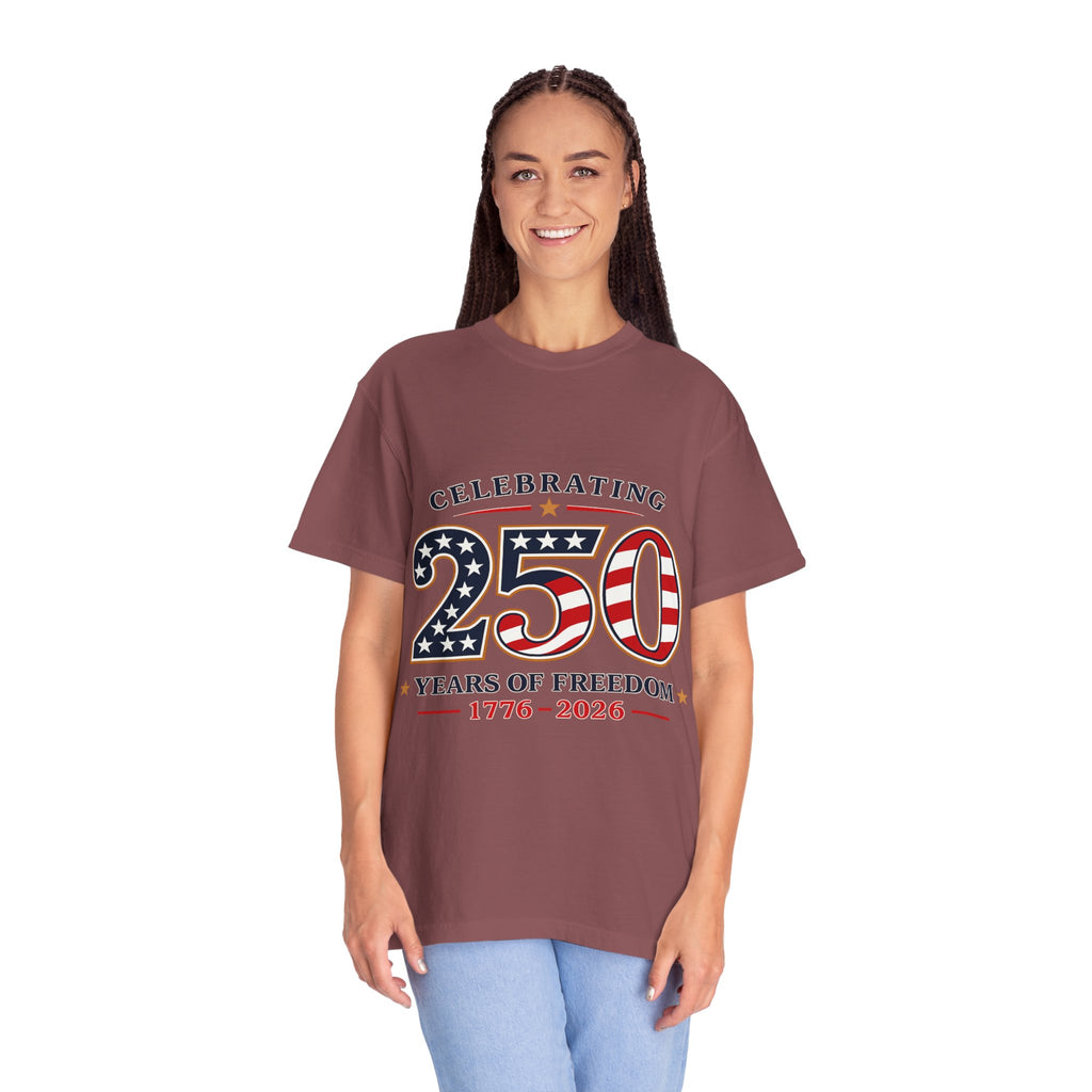 250 Years of Freedom 1776-2026 T-shirt | American Flag Patriotic Tee
