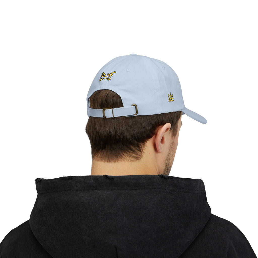 Golden Griffin Embroidered Cap | White Classic Dad Cap
