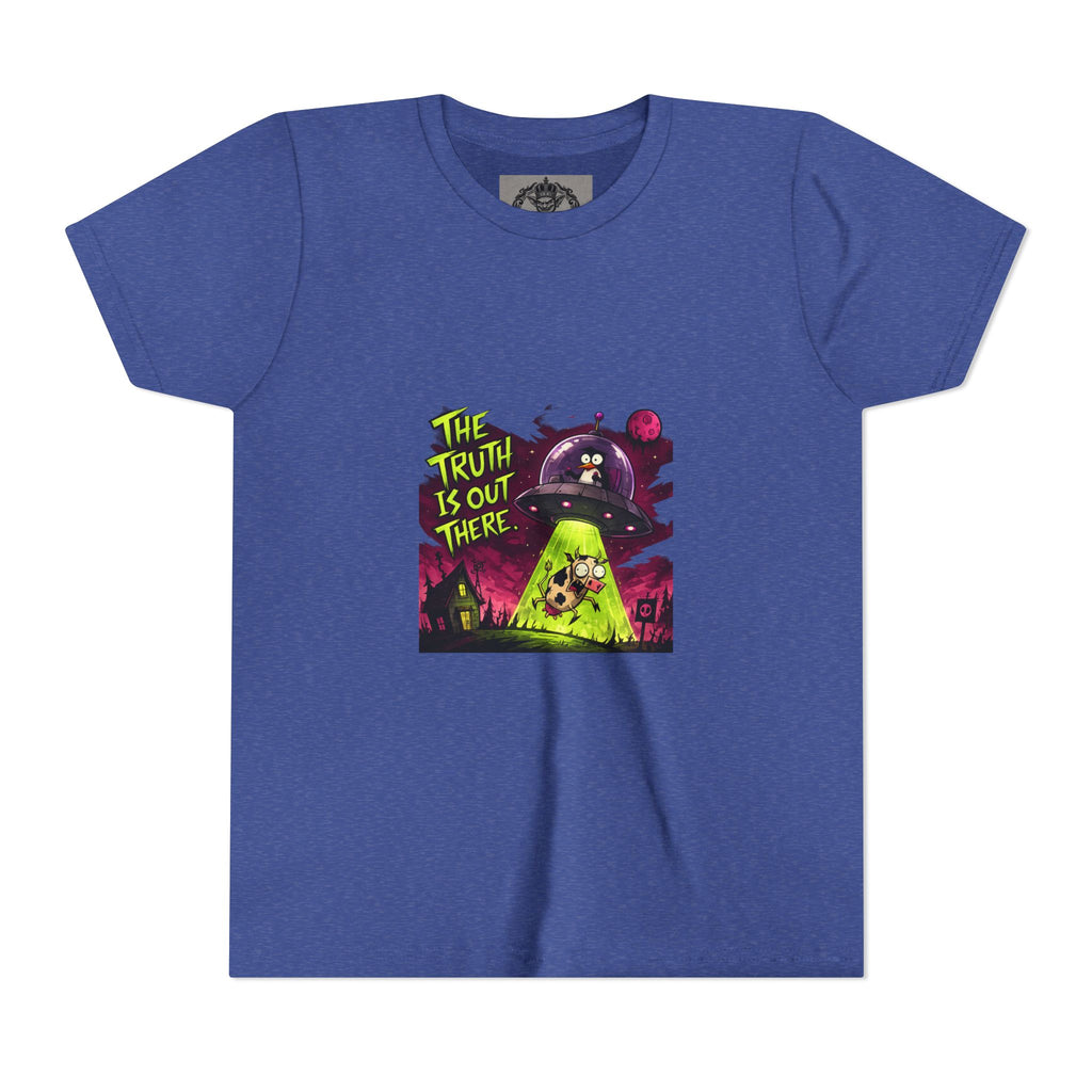 The Truth Is Out There Youth Tee | Alien UFO Graphic | Penguin | Cow
