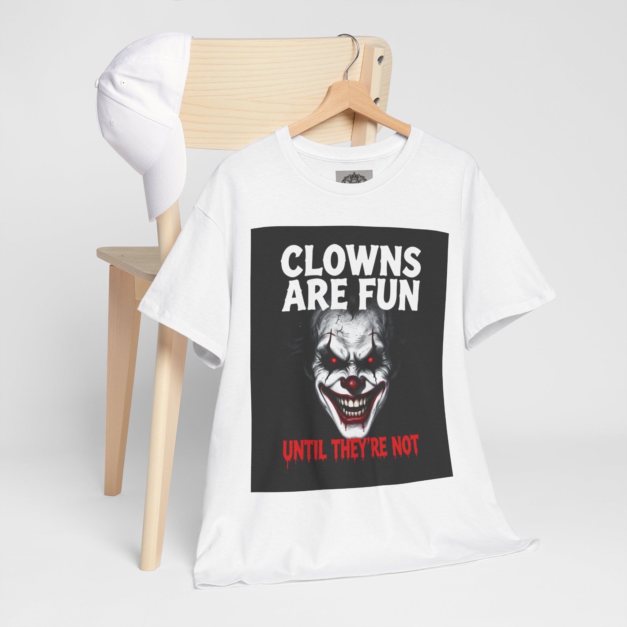 Creepy Clown T-Shirt — "Clowns Are Fun Until They're Not" Horror Tee