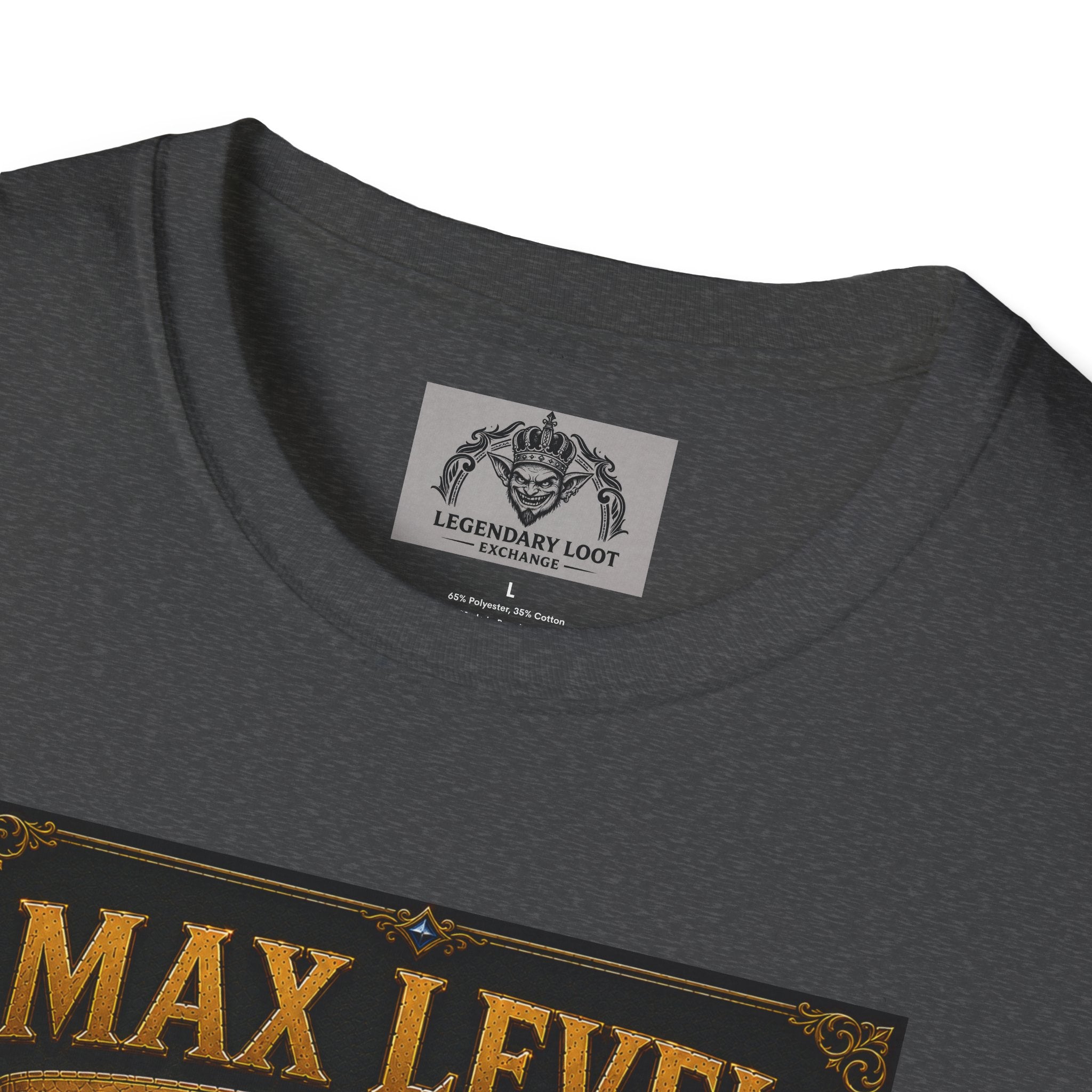 T-Shirt — "Max Level Father Class" Funny Gamer Dad Shirt (Strength, Patience, Dad Jokes)
