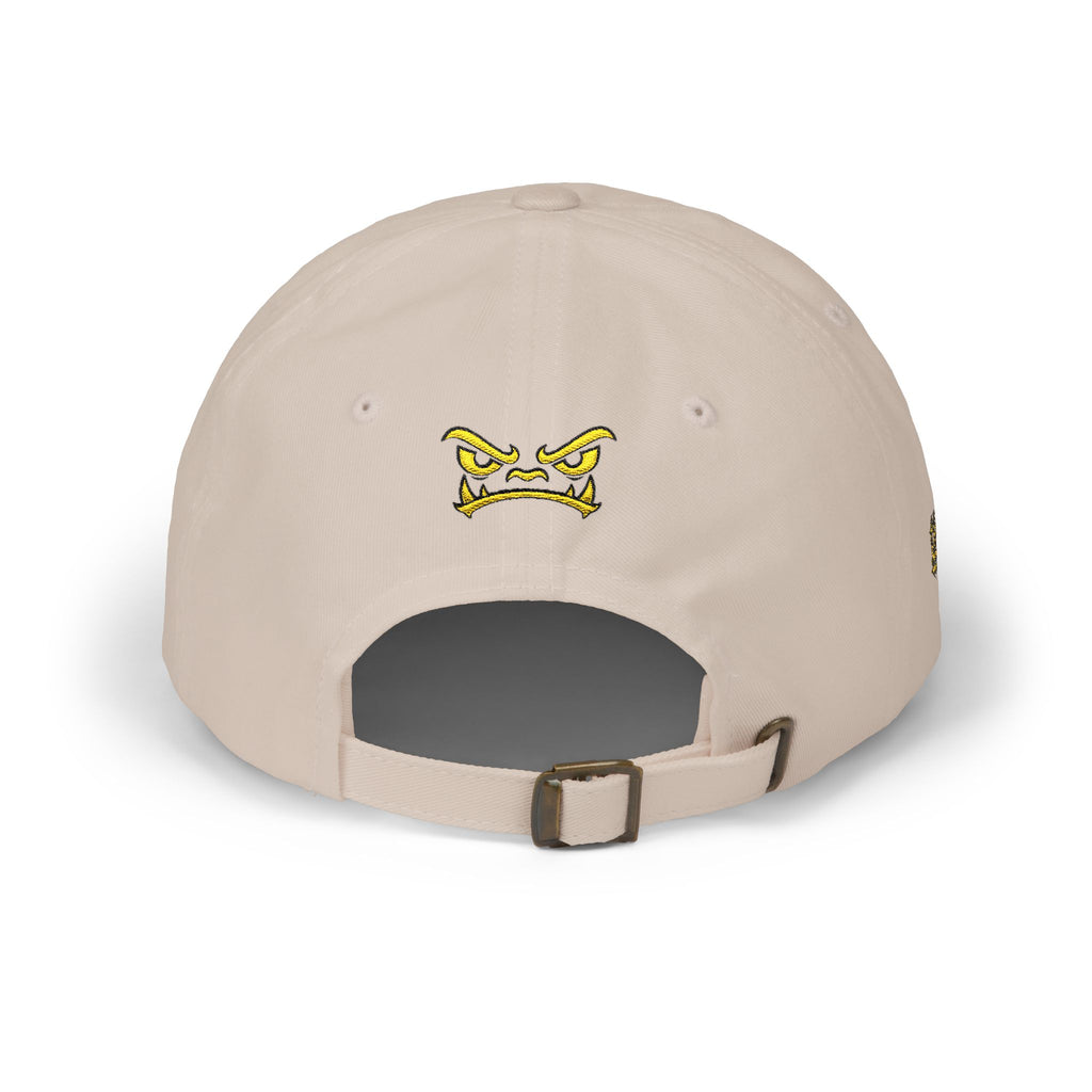 Golden Griffin Embroidered Cap | White Classic Dad Cap