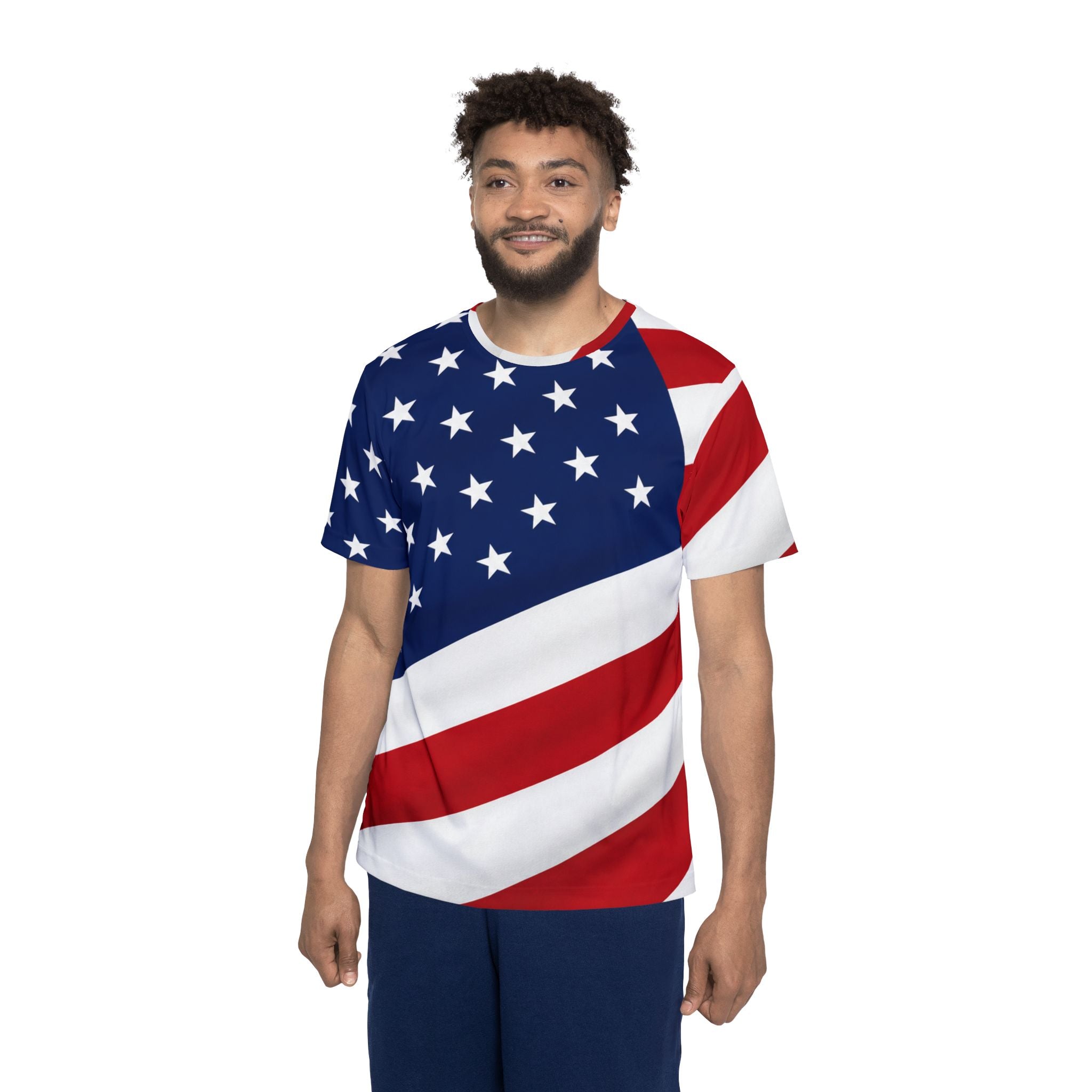 American Flag Stars Stripes Jersey | Sports Shirt