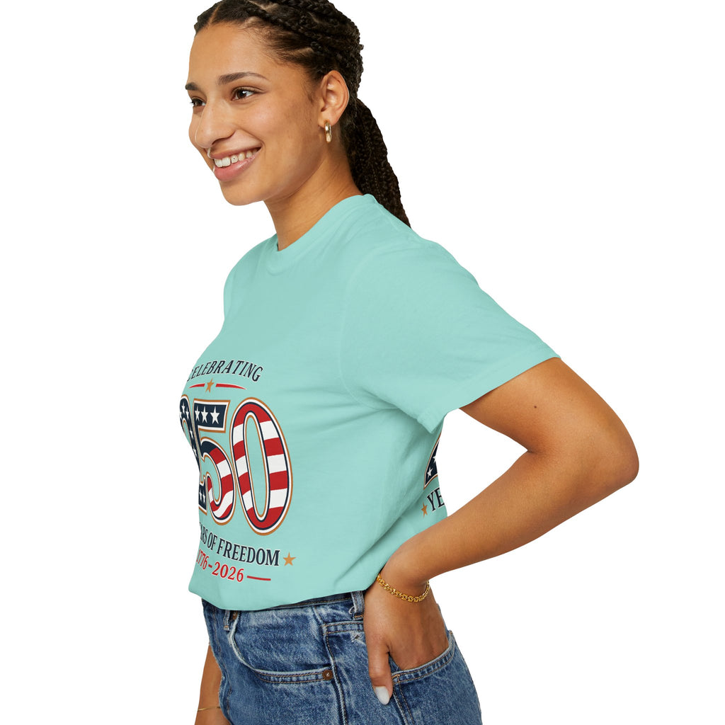 250 Years of Freedom 1776-2026 T-shirt | American Flag Patriotic Tee