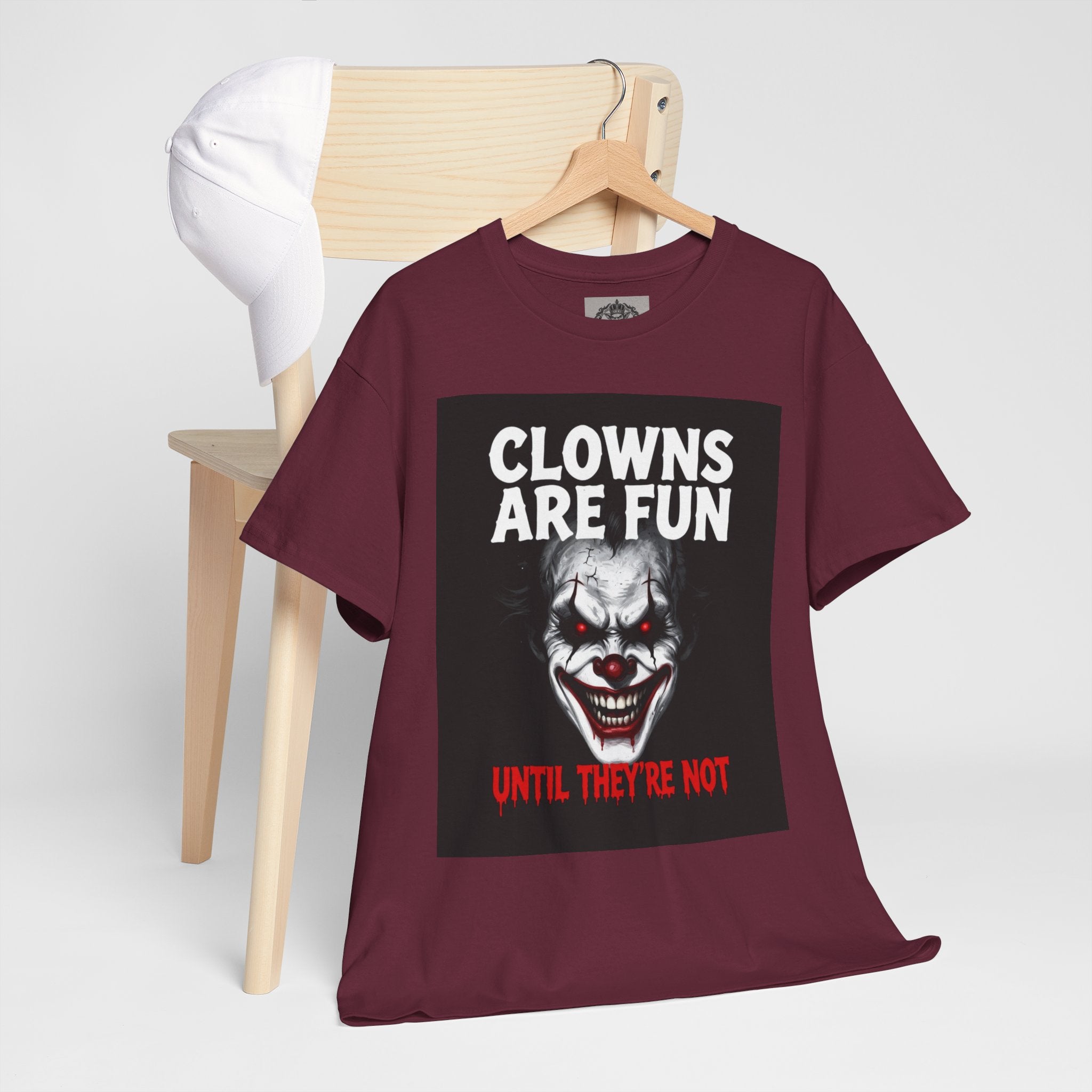 Creepy Clown T-Shirt — "Clowns Are Fun Until They're Not" Horror Tee