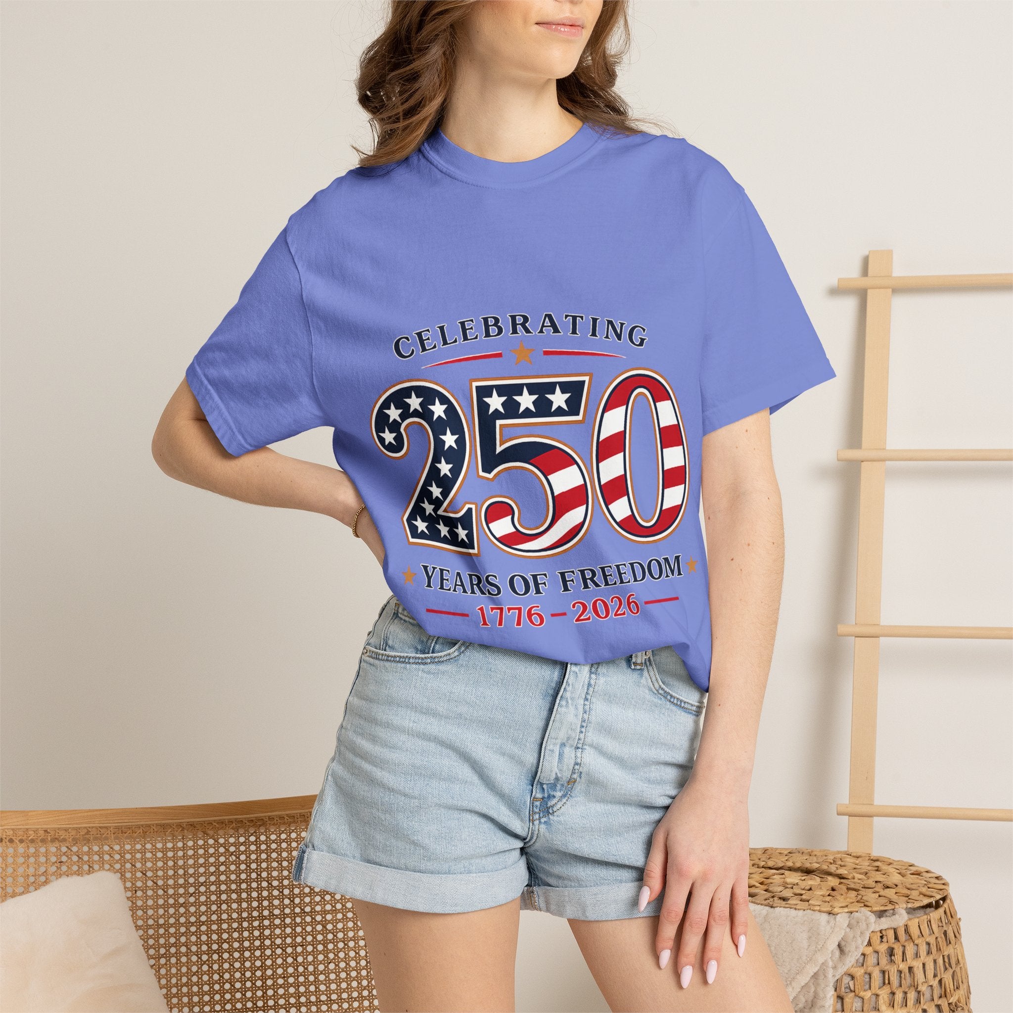250 Years of Freedom 1776-2026 T-shirt | American Flag Patriotic Tee