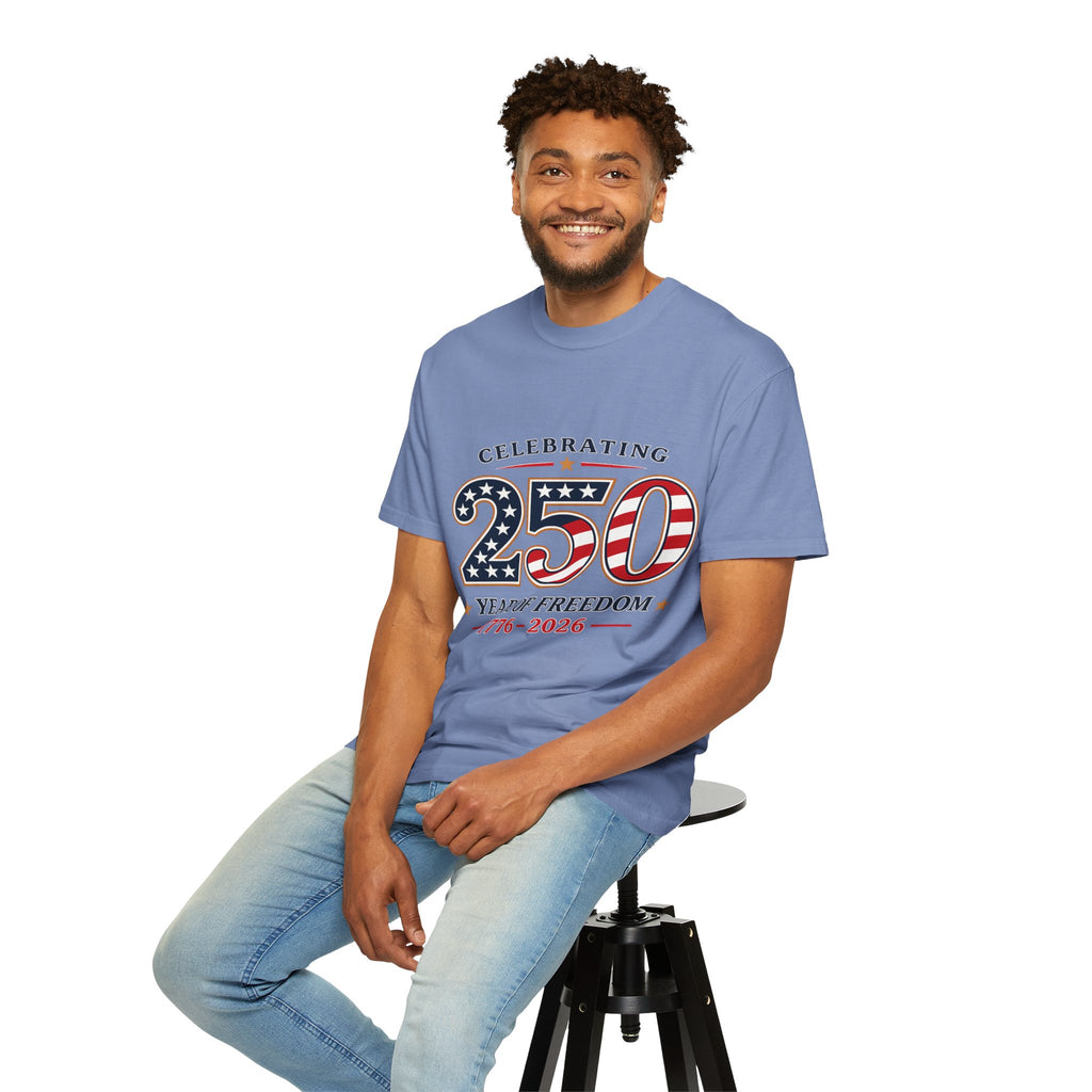 250 Years of Freedom 1776-2026 T-shirt | American Flag Patriotic Tee