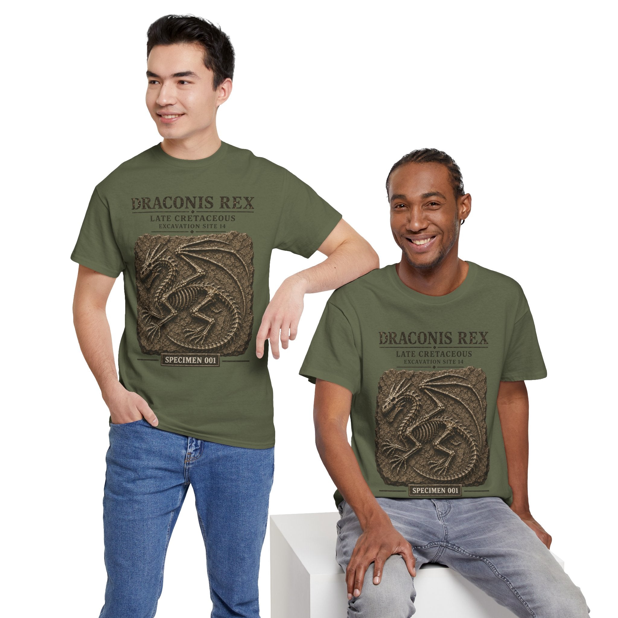 Draconis Rex Fossil T‑Shirt — Mythological Preservation Society Tee
