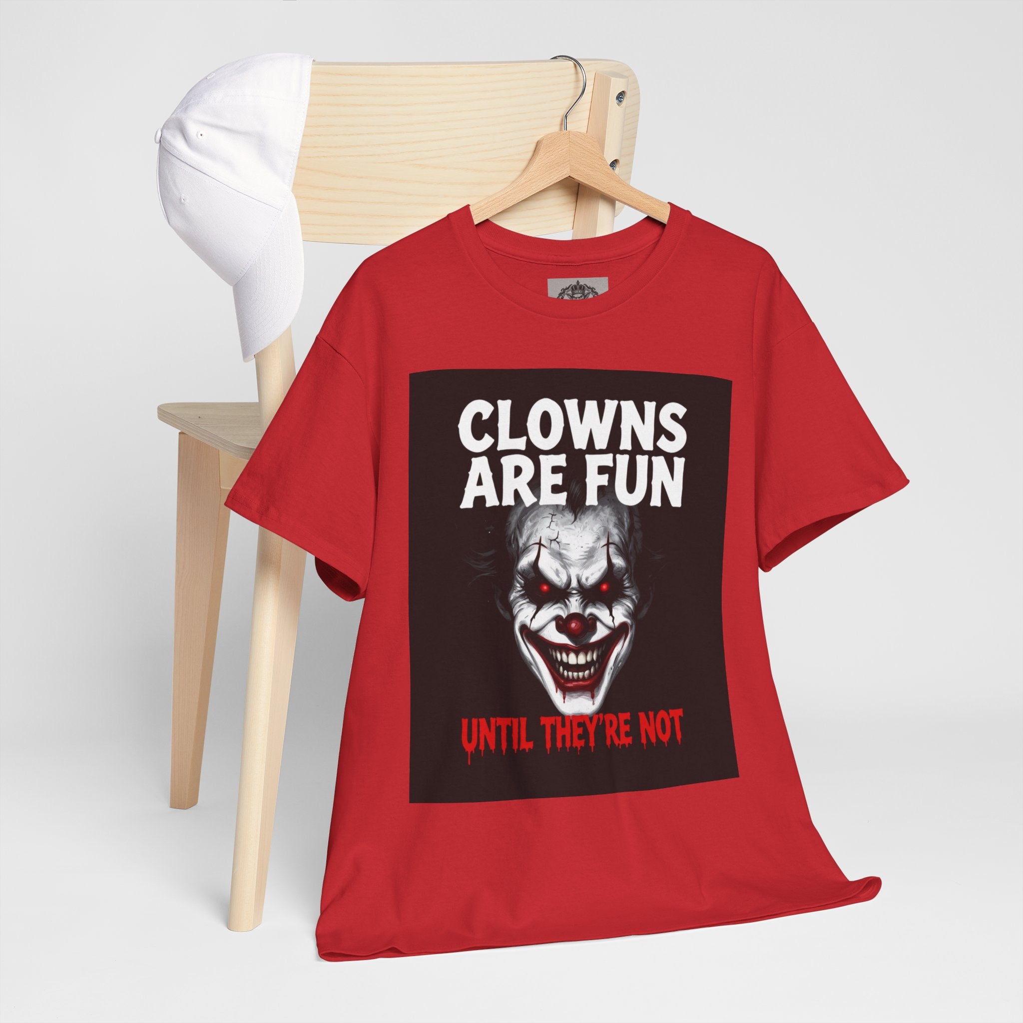 Creepy Clown T-Shirt — "Clowns Are Fun Until They're Not" Horror Tee