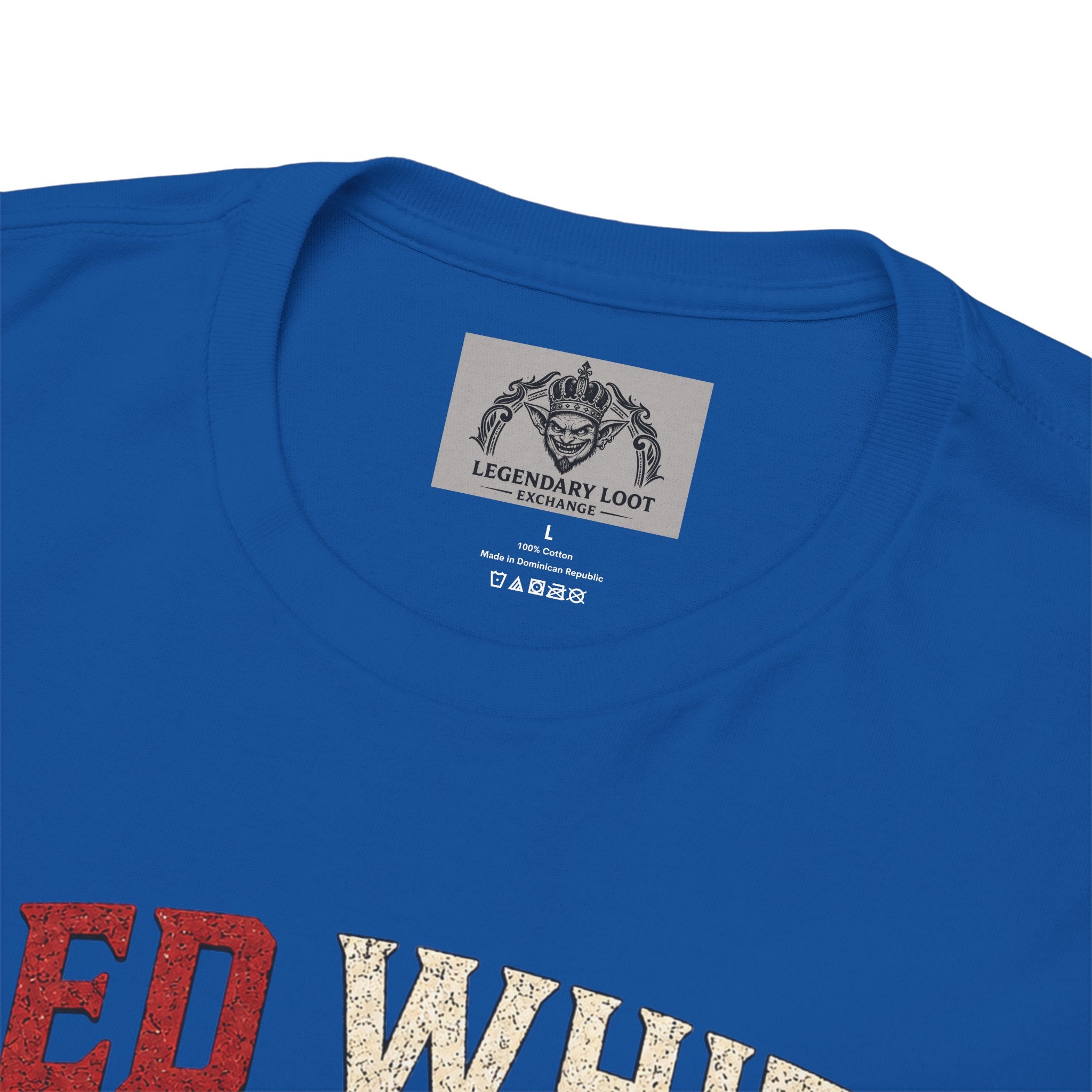 Red White & Loot Goblin Illustration Tee | Patriotic Fourth of July Shirt