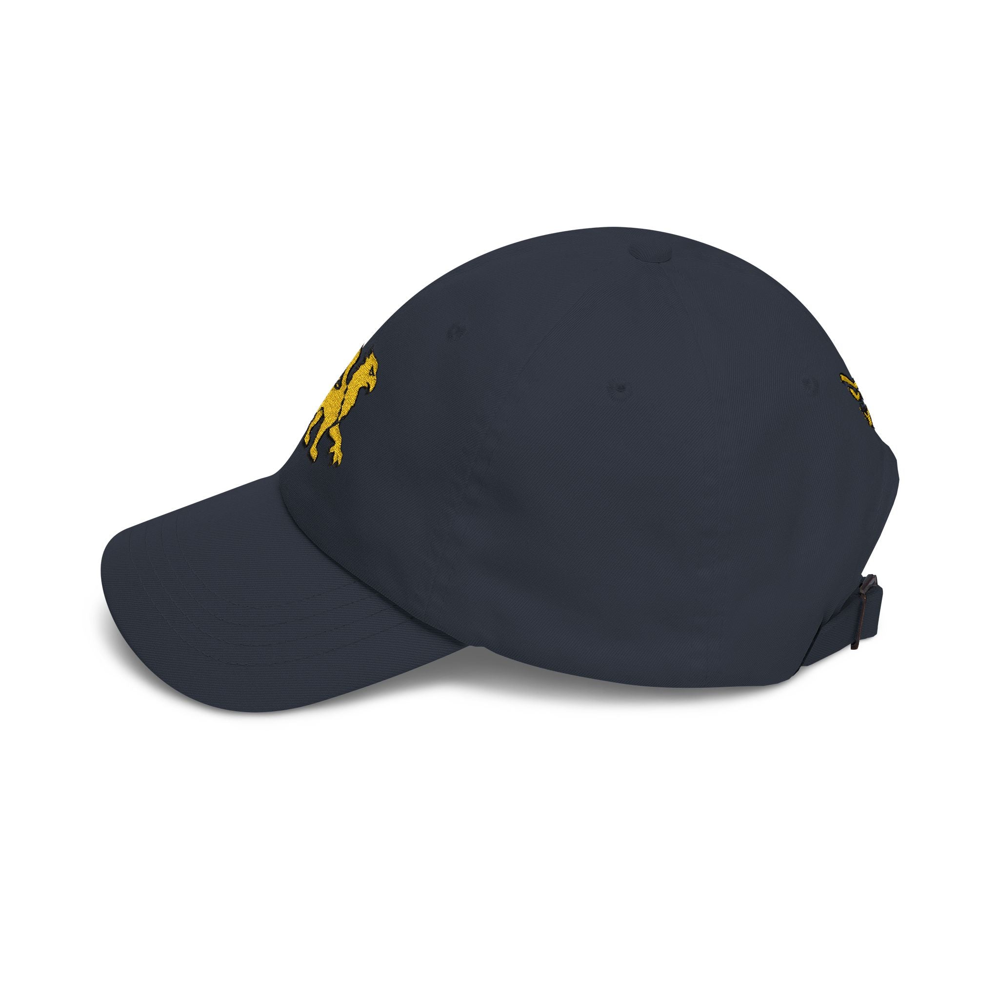Golden Griffin Embroidered Cap | White Classic Dad Cap