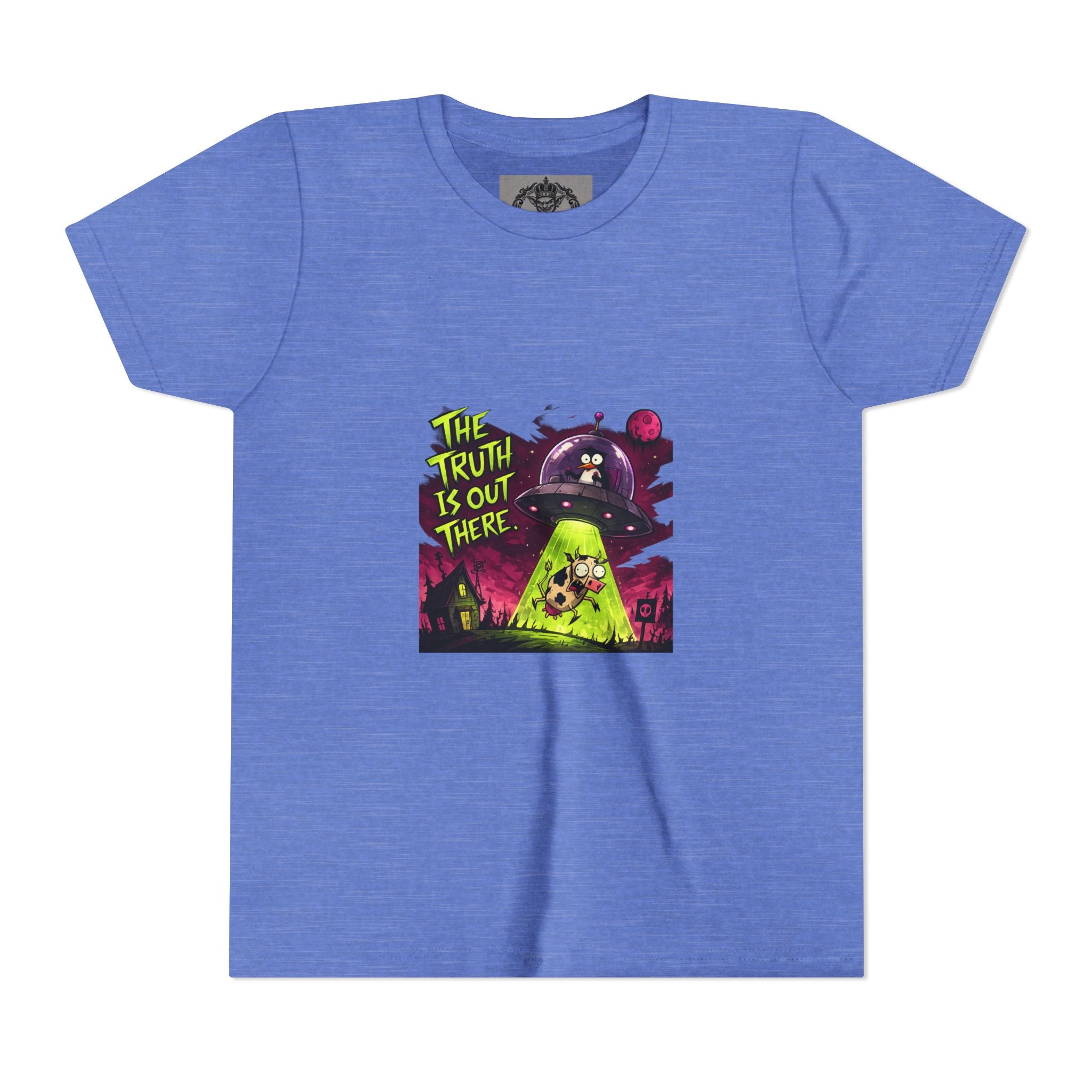 The Truth Is Out There Youth Tee | Alien UFO Graphic | Penguin | Cow