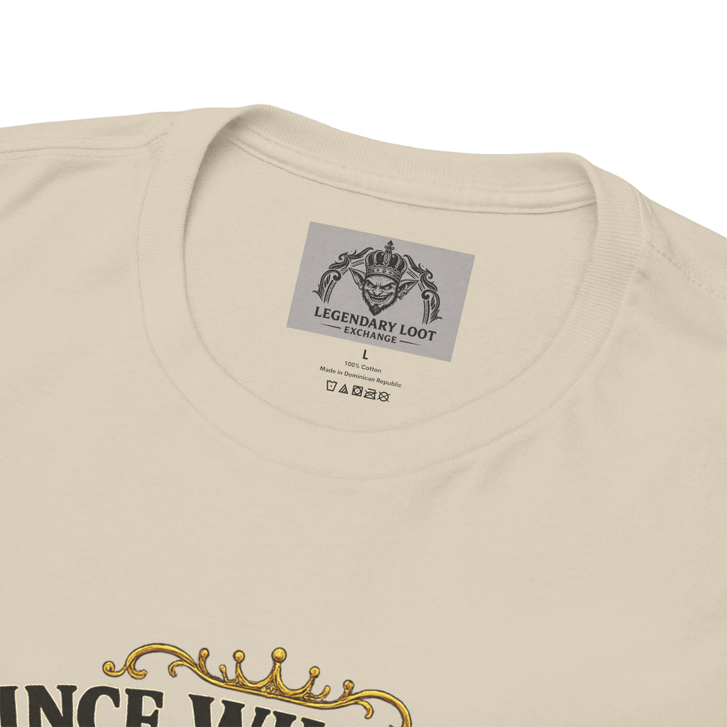 Cat T-Shirt — “Prince Williekins Is Not Impressed” Royal Cat Graphic Tee