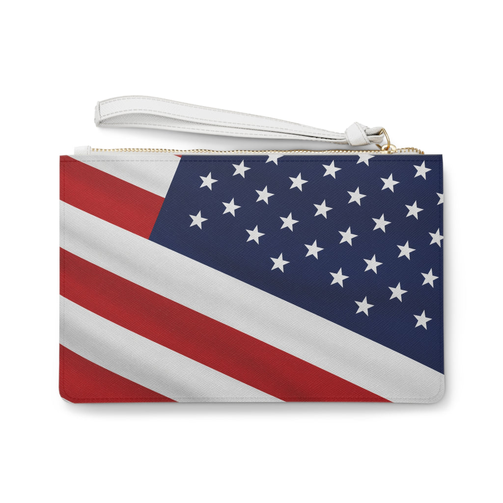 American Flag Clutch — Patriotic Wristlet Purse for 4th of July & Veterans Day