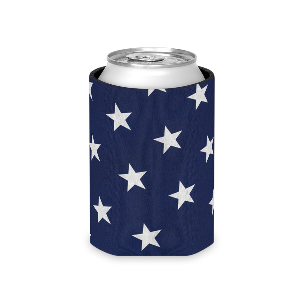 American Flag Can Cooler - Patriotic Red White Blue Star & Stripe Koozie