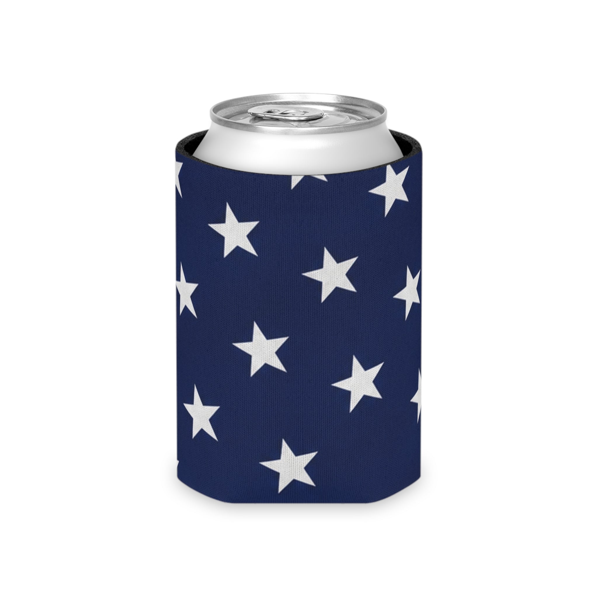 American Flag Can Cooler - Patriotic Red White Blue Star & Stripe Koozie