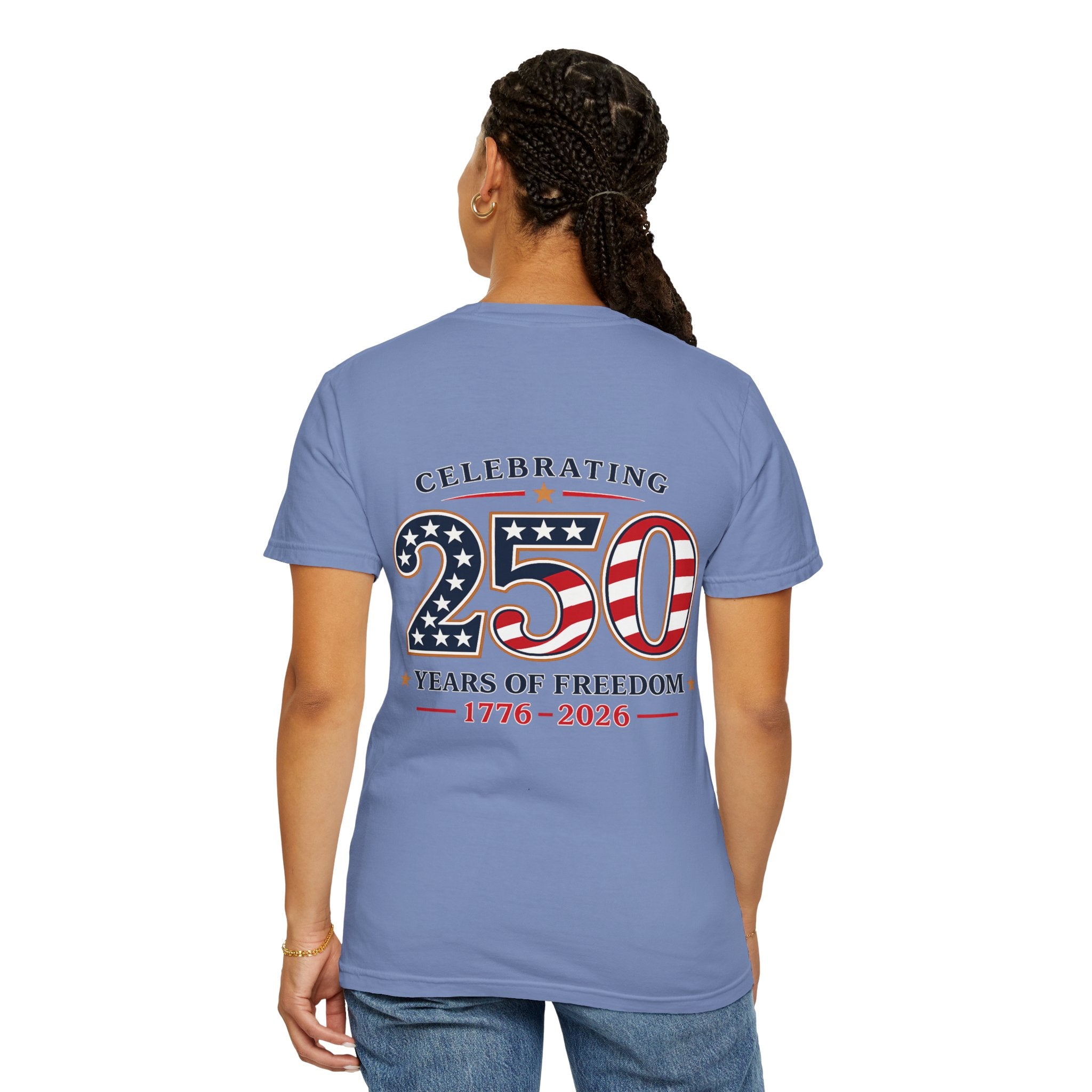 250 Years of Freedom 1776-2026 T-shirt | American Flag Patriotic Tee