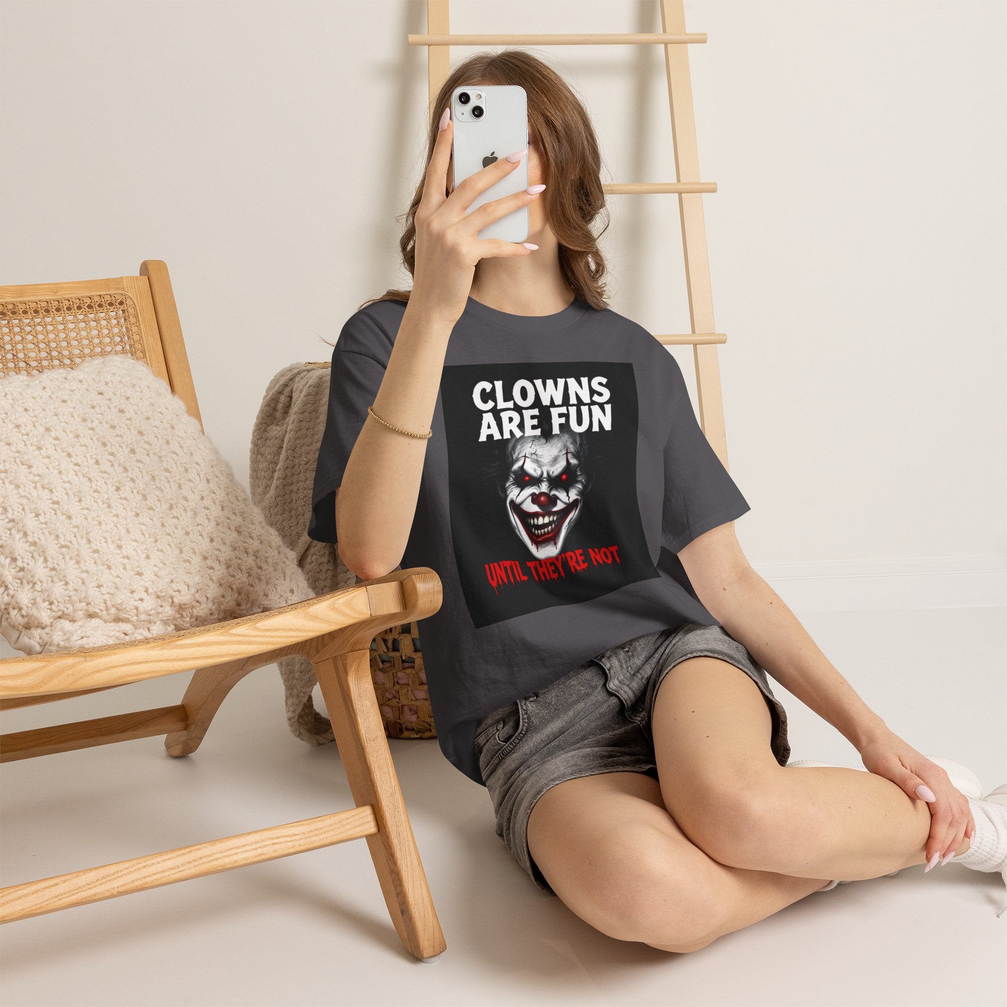 Creepy Clown T-Shirt — "Clowns Are Fun Until They're Not" Horror Tee