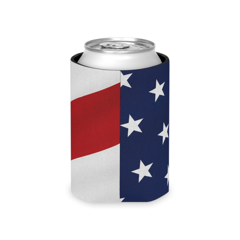 American Flag Can Cooler - Patriotic Red White Blue Star & Stripe Koozie