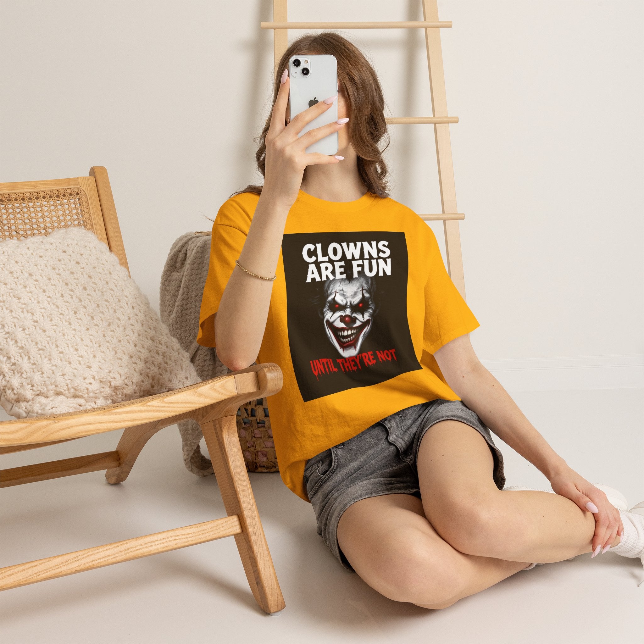 Creepy Clown T-Shirt — "Clowns Are Fun Until They're Not" Horror Tee