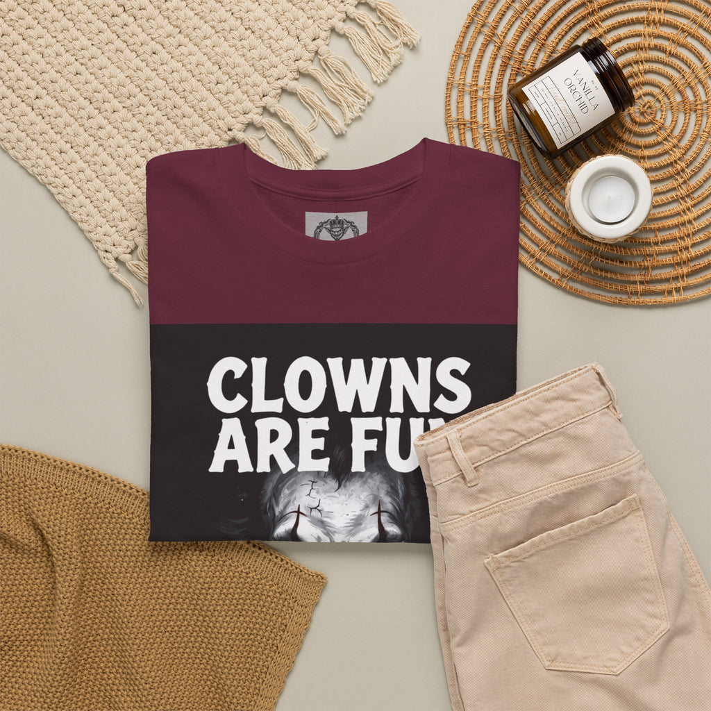 Creepy Clown T-Shirt — "Clowns Are Fun Until They're Not" Horror Tee