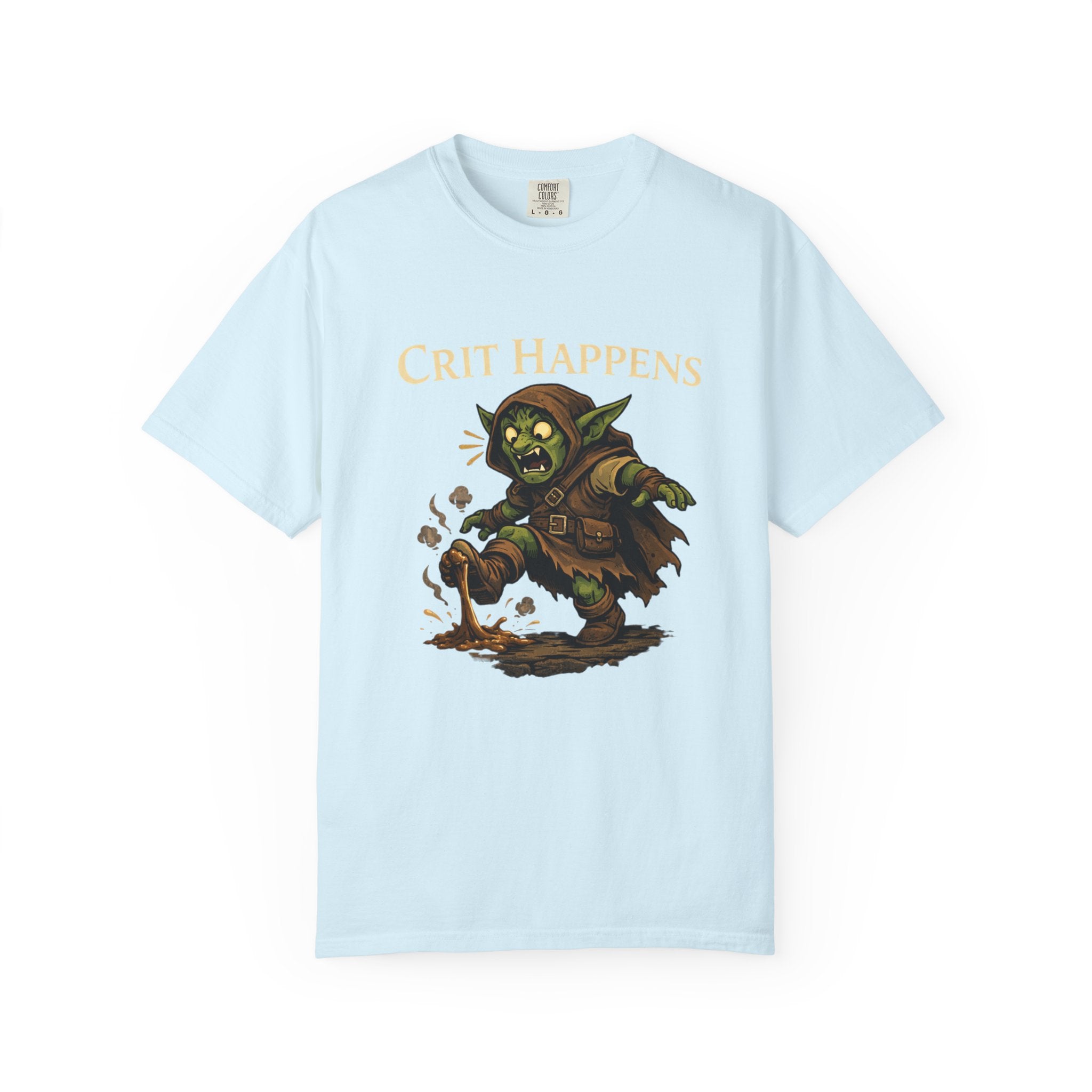 Crit Happens Goblin T-Shirt — Funny DnD Gaming Tee