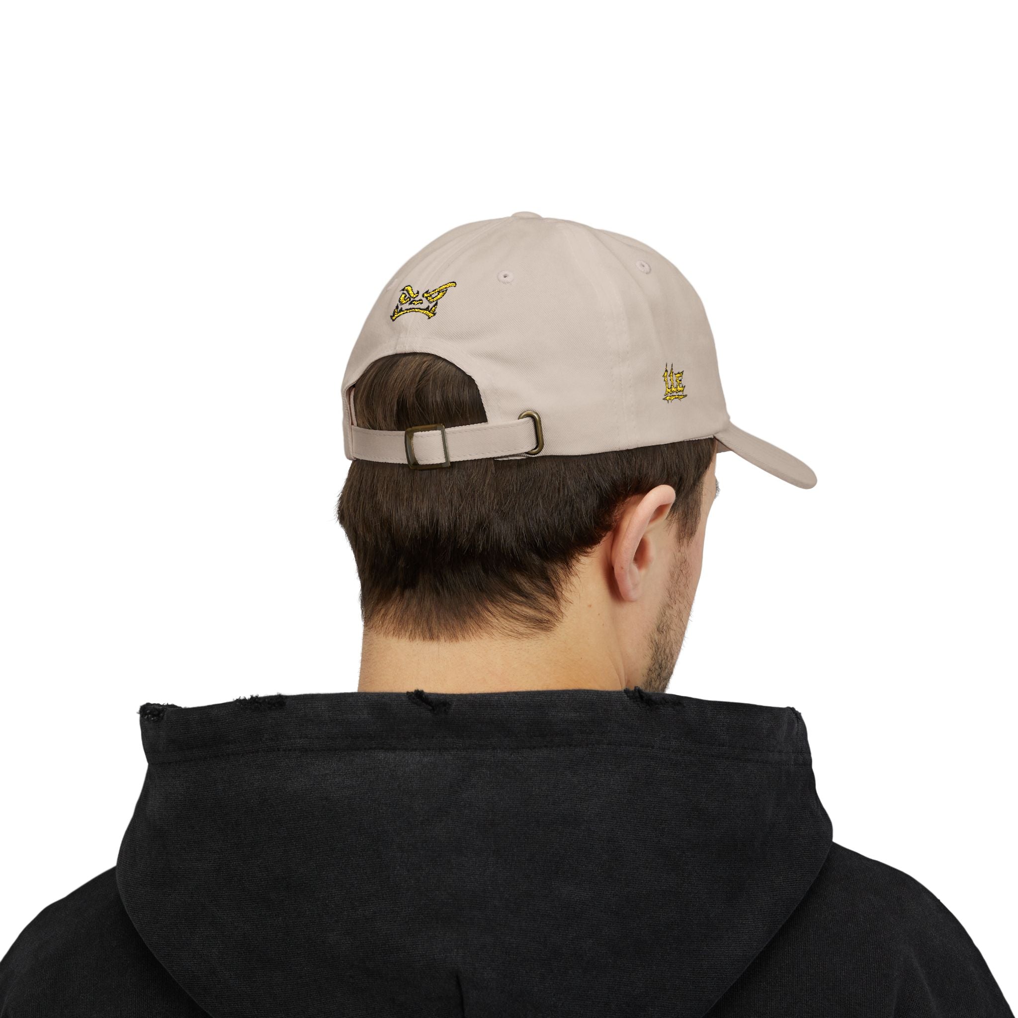 Golden Griffin Embroidered Cap | White Classic Dad Cap