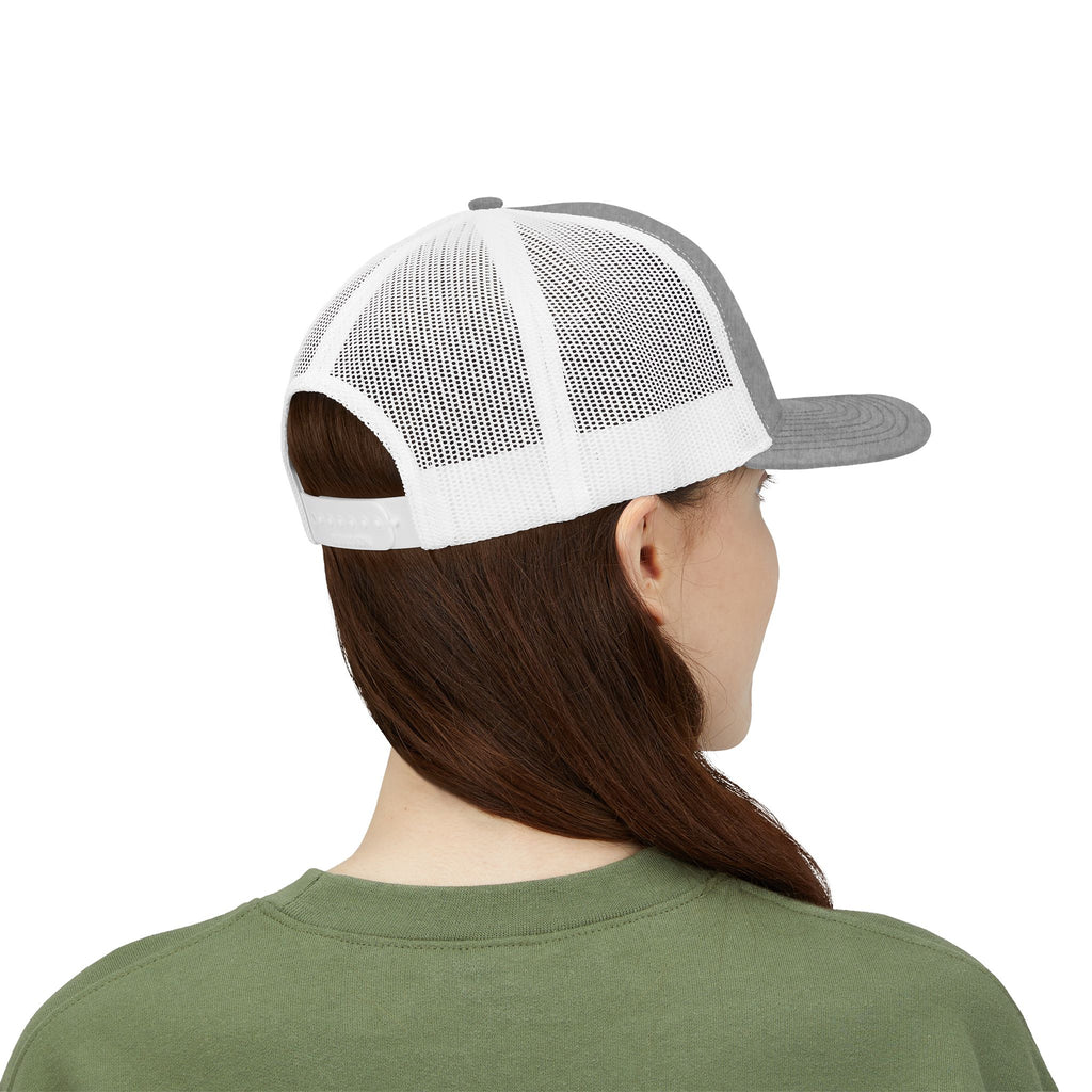 Eagle Head Embroidered Snapback Trucker Cap — Patriotic Mesh Baseball Hat