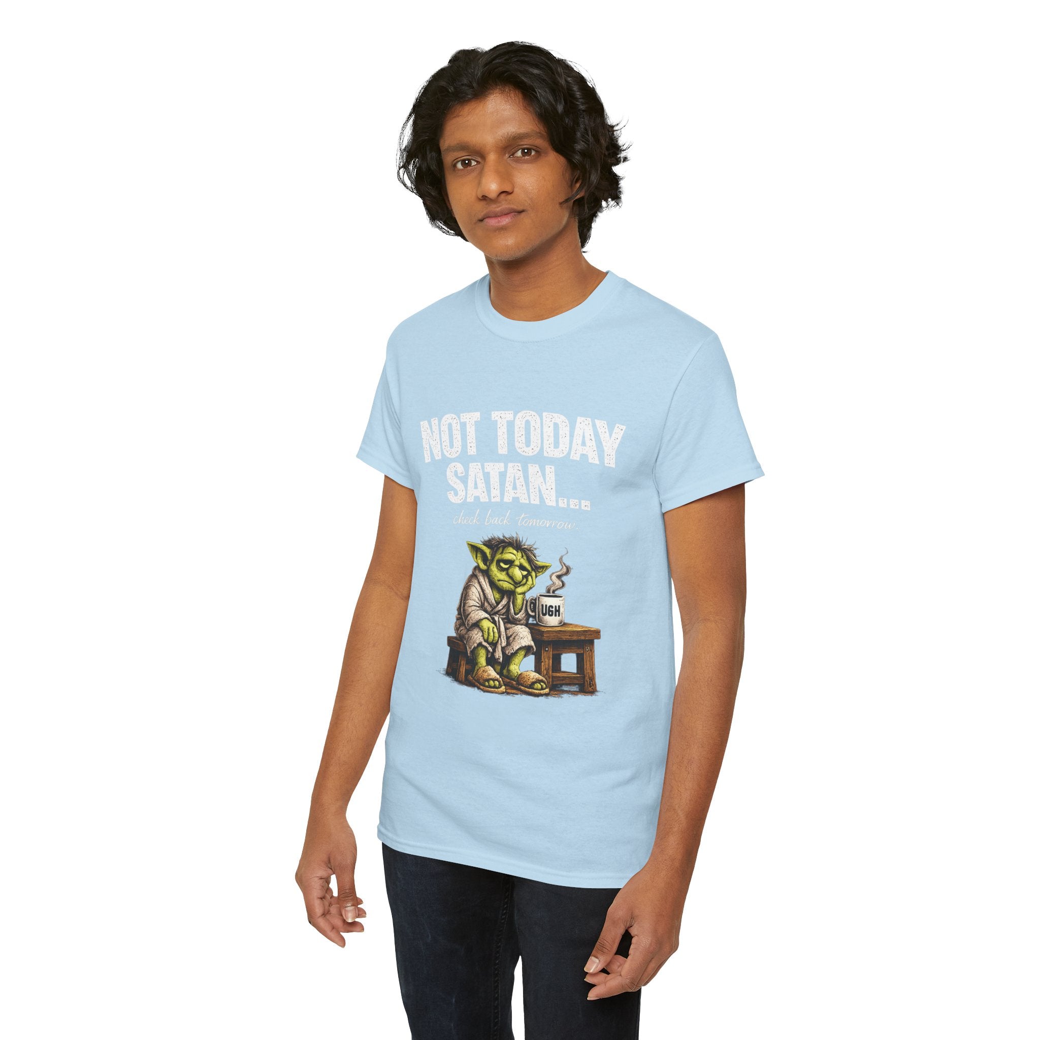 Not Today Satan Goblin Tee | Funny T-Shirt