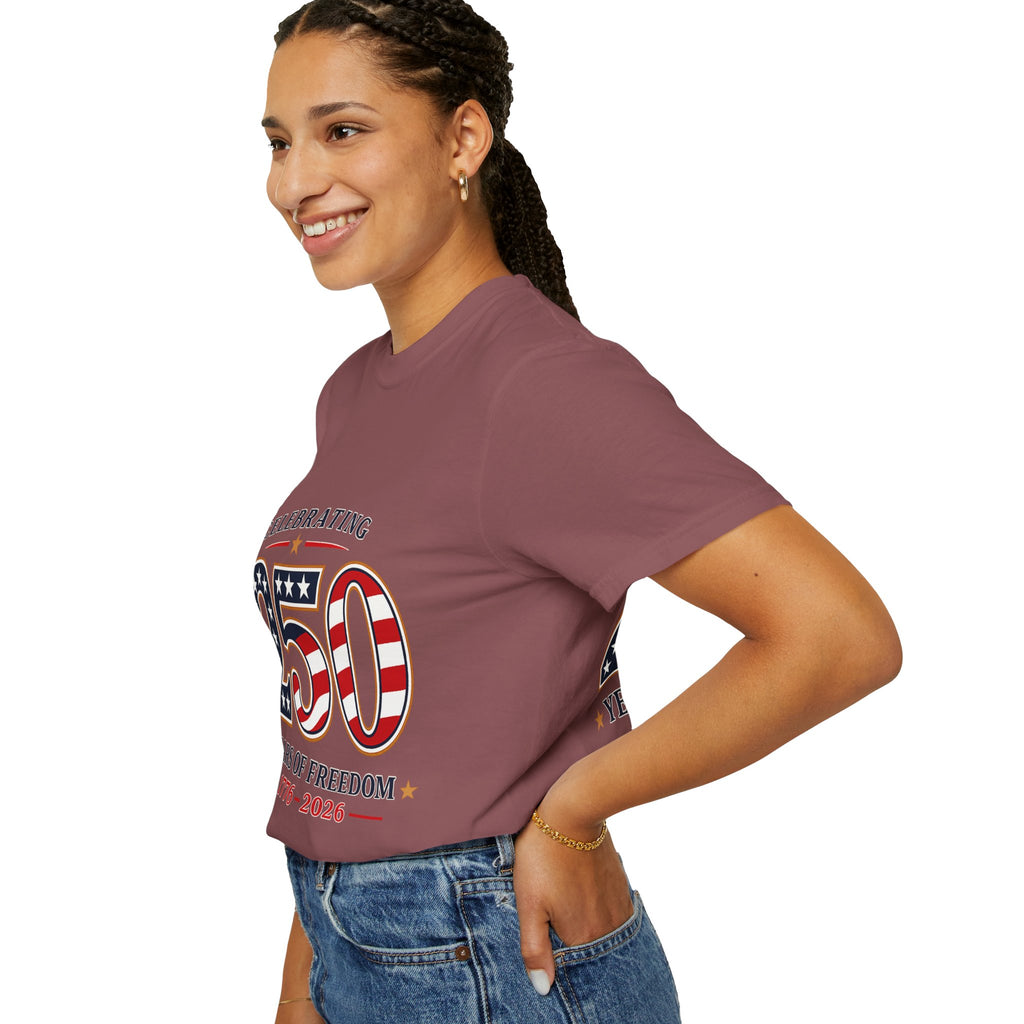 250 Years of Freedom 1776-2026 T-shirt | American Flag Patriotic Tee