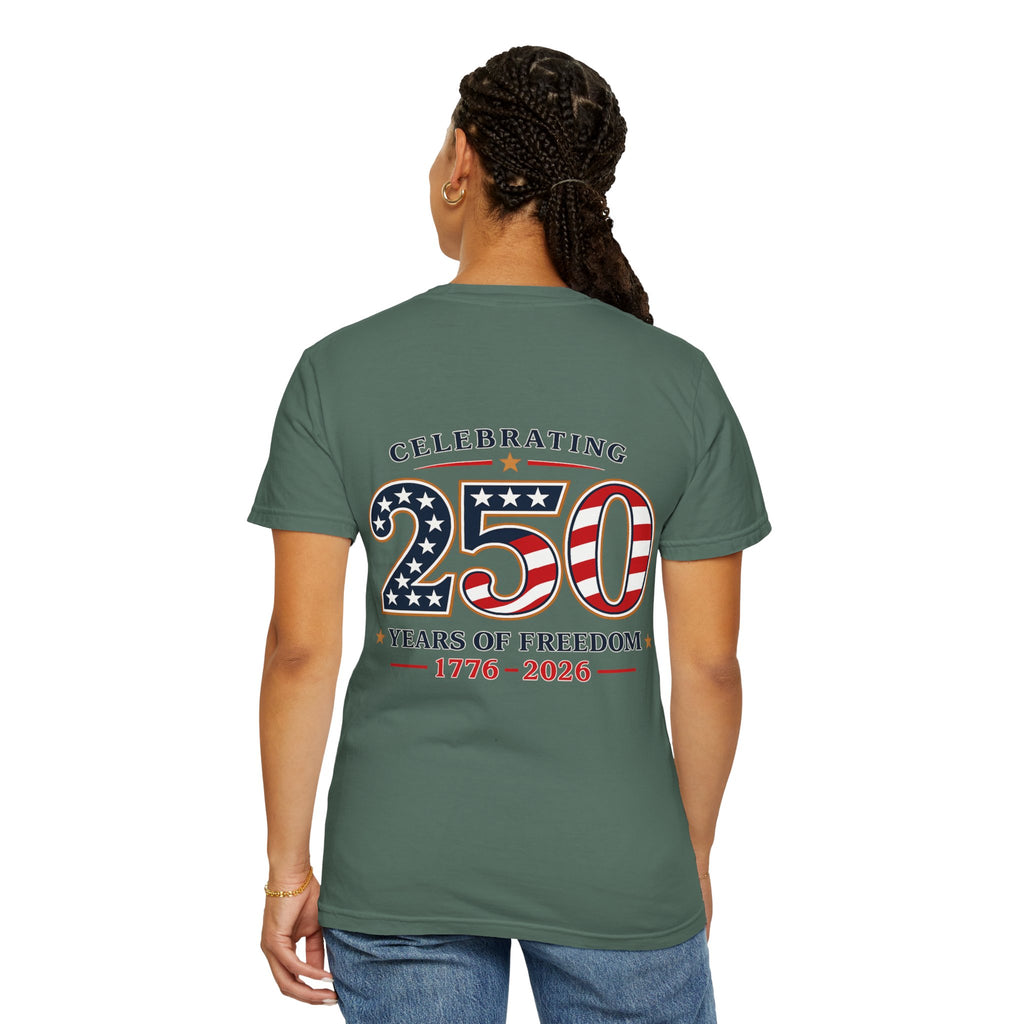 250 Years of Freedom 1776-2026 T-shirt | American Flag Patriotic Tee