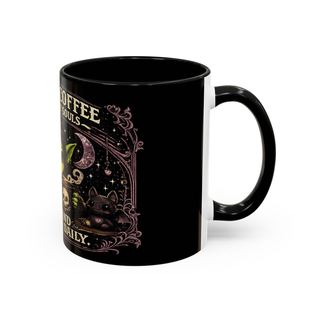 Like My Coffee Mug — "Like I Like My Souls: Dark and Consumed Daily" Goth Coffee Mug
