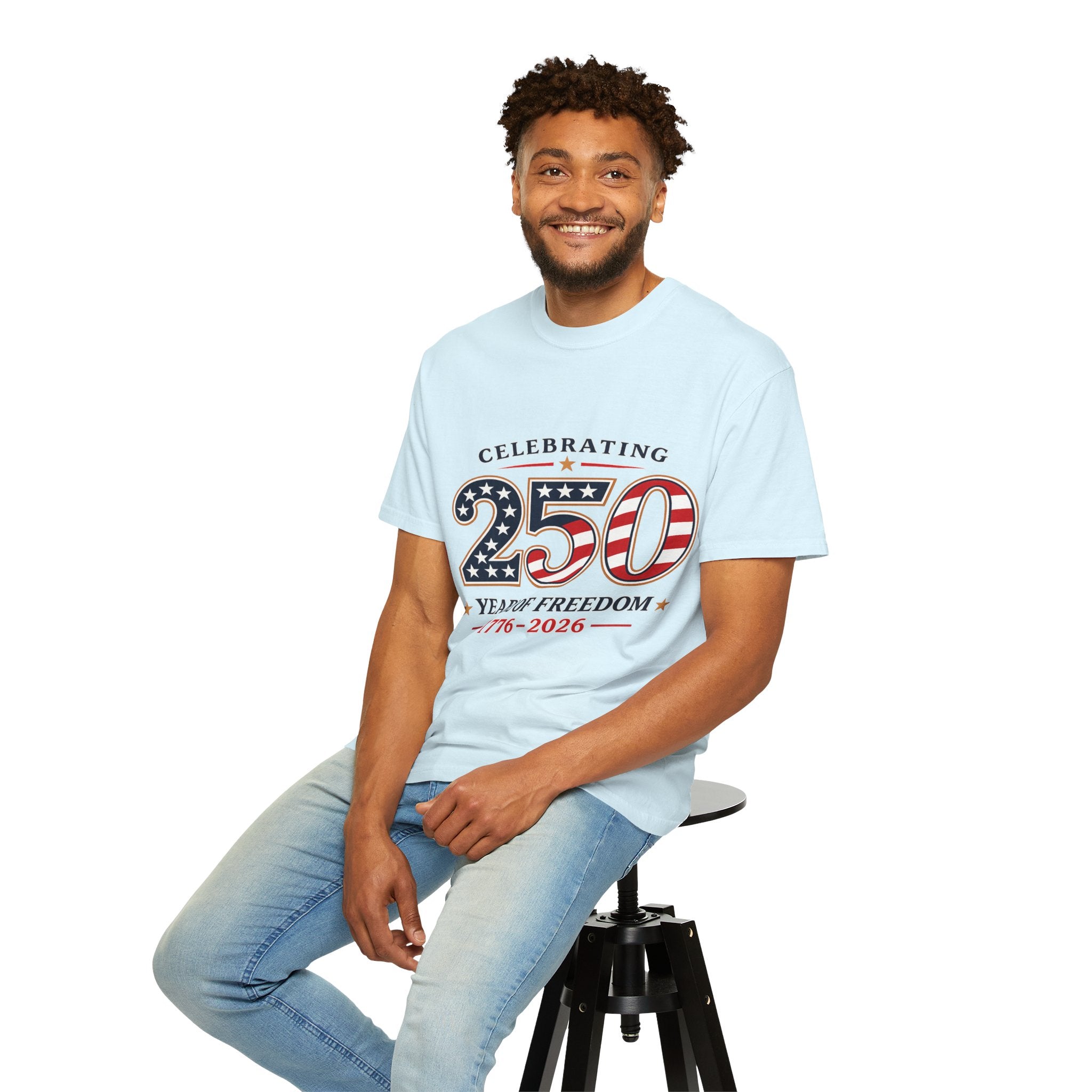 250 Years of Freedom 1776-2026 T-shirt | American Flag Patriotic Tee