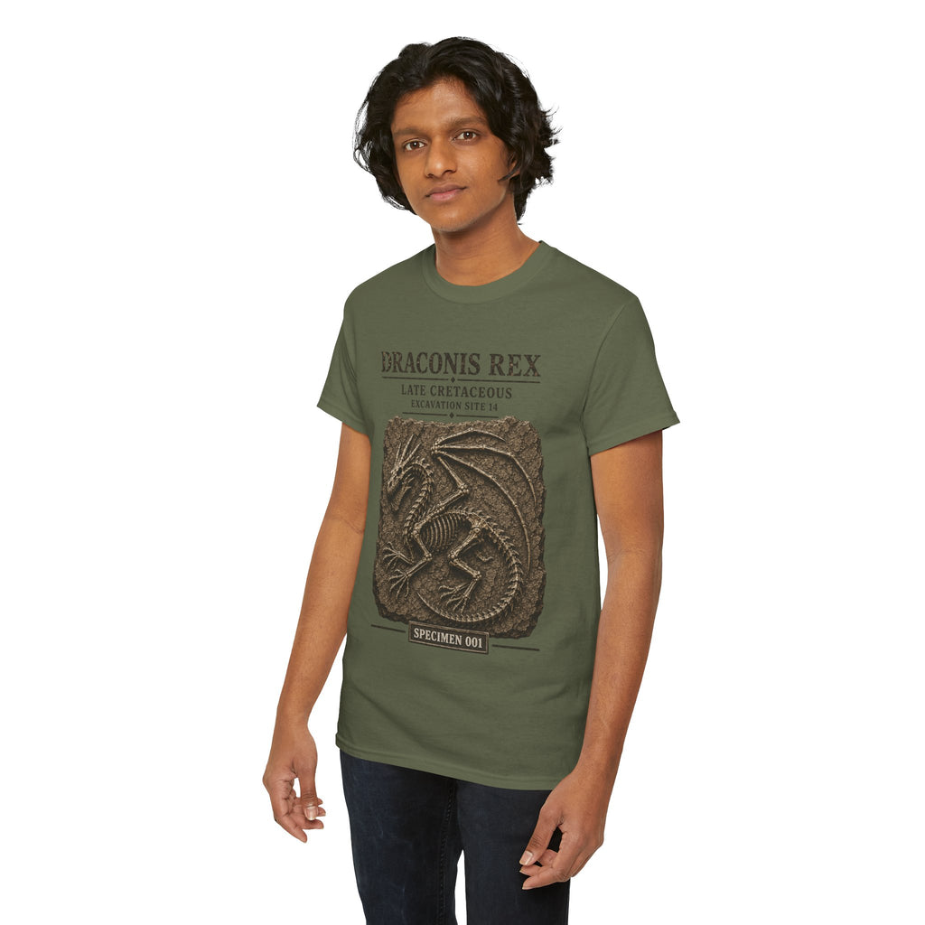 Draconis Rex Fossil T‑Shirt — Mythological Preservation Society Tee
