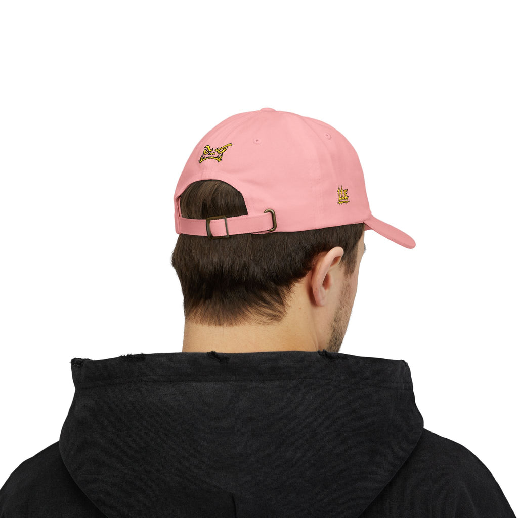 Golden Griffin Embroidered Cap | White Classic Dad Cap
