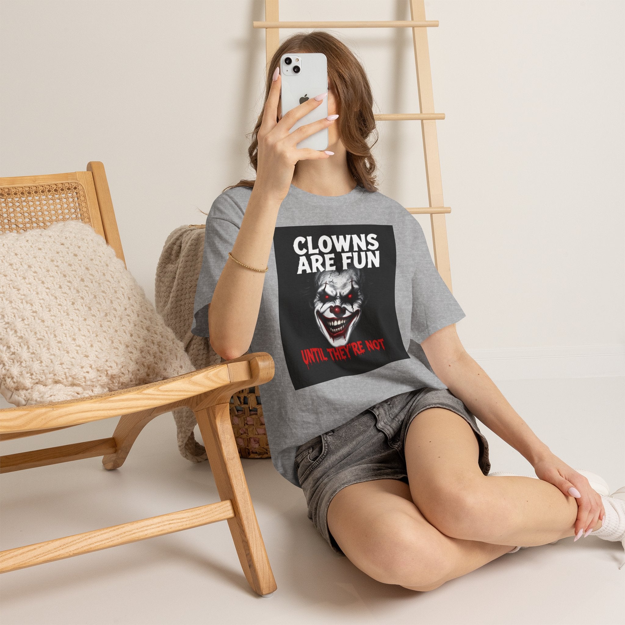 Creepy Clown T-Shirt — "Clowns Are Fun Until They're Not" Horror Tee