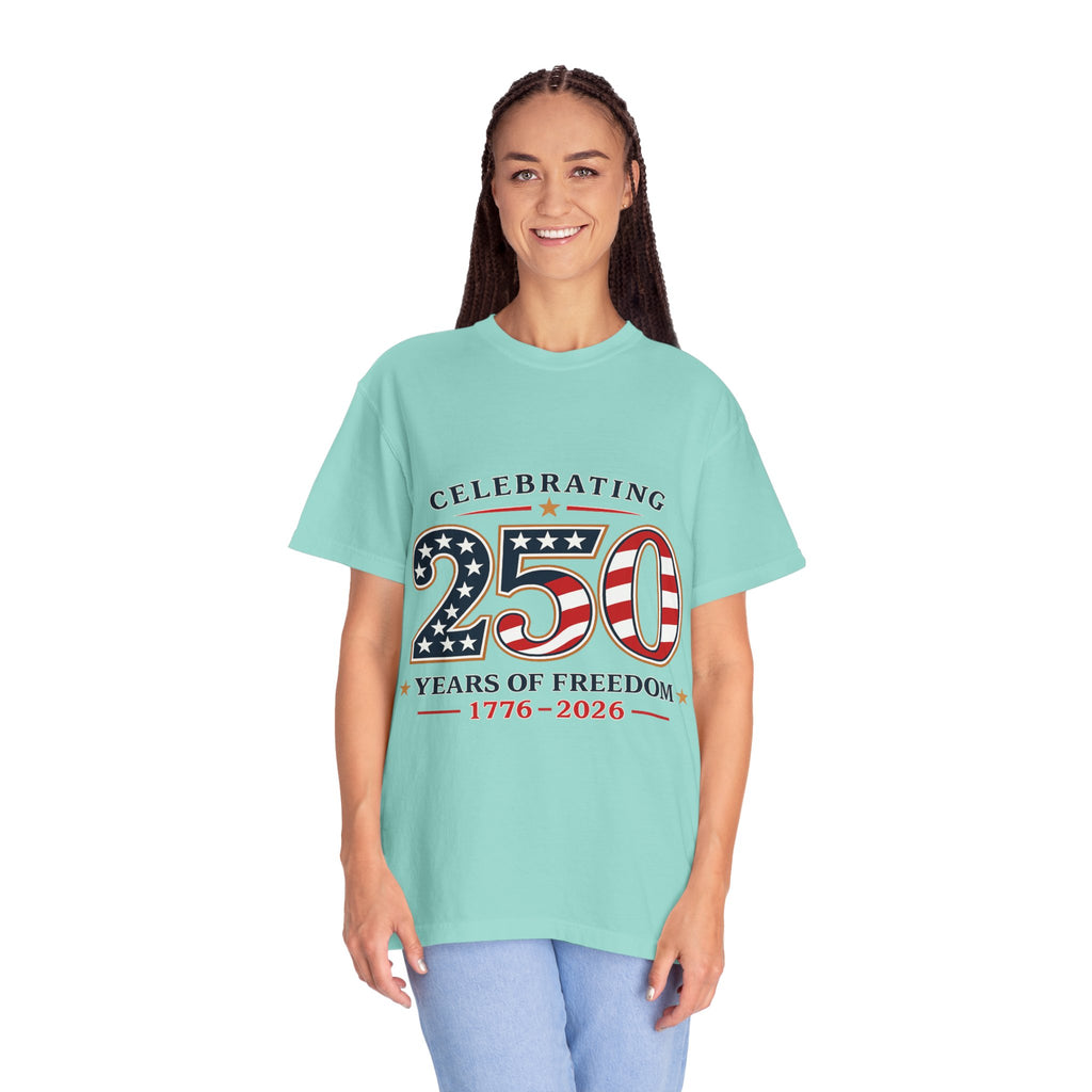 250 Years of Freedom 1776-2026 T-shirt | American Flag Patriotic Tee