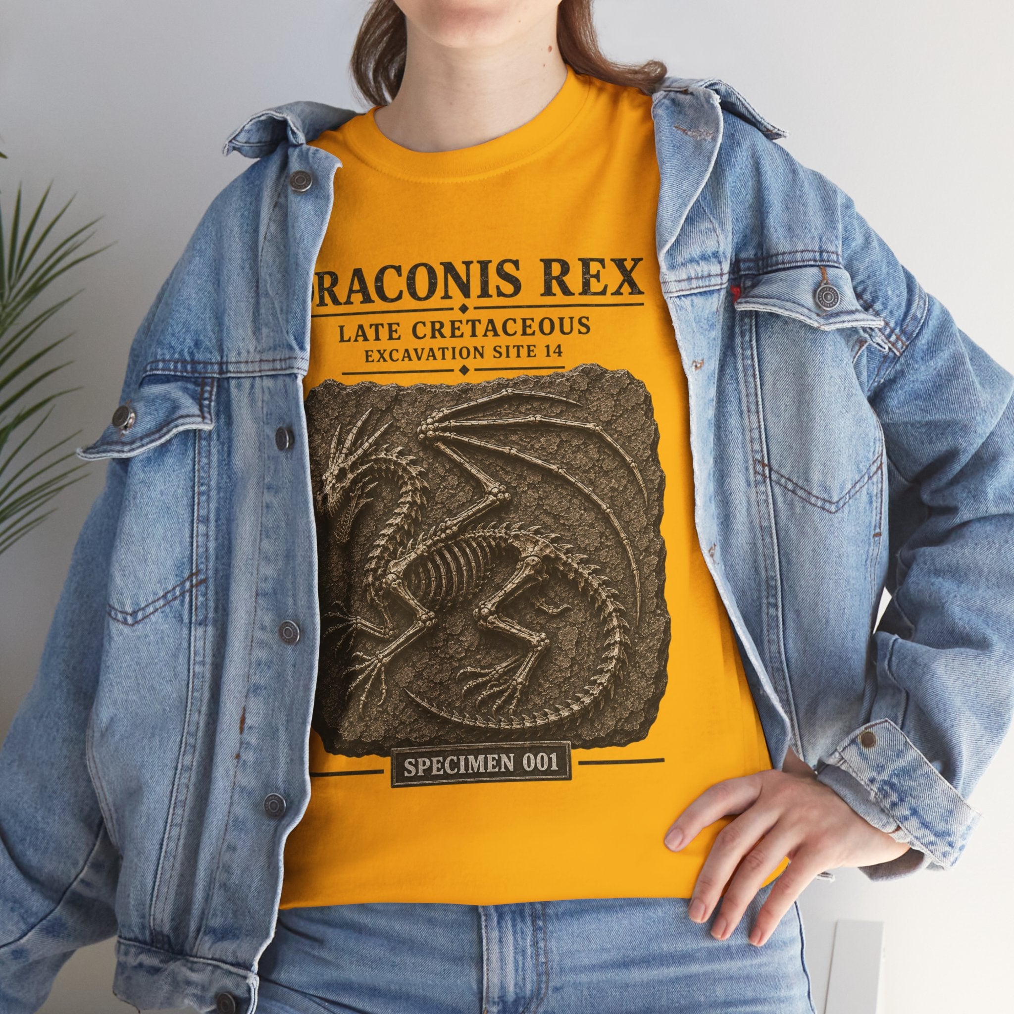 Draconis Rex Fossil T‑Shirt — Mythological Preservation Society Tee