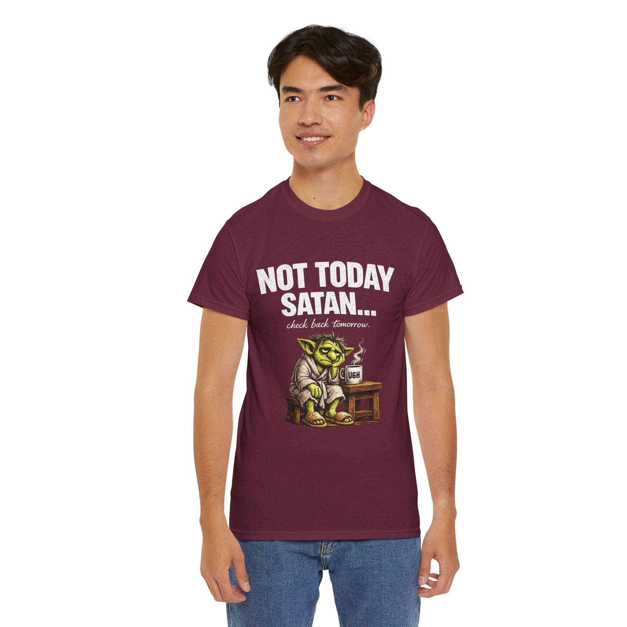 Not Today Satan Goblin Tee | Funny T-Shirt