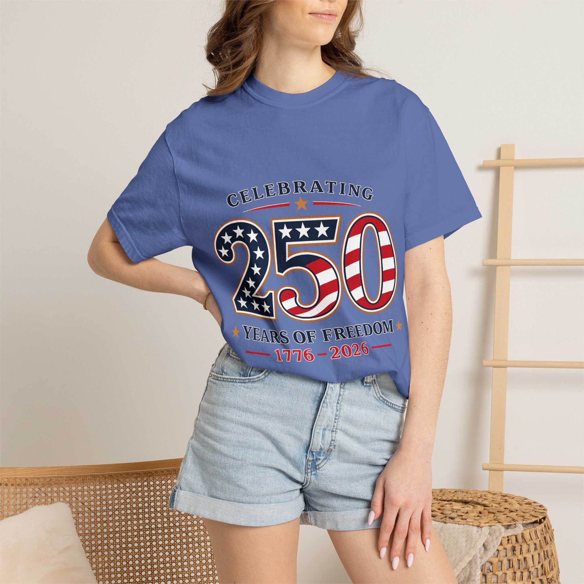 250 Years of Freedom 1776-2026 T-shirt | American Flag Patriotic Tee