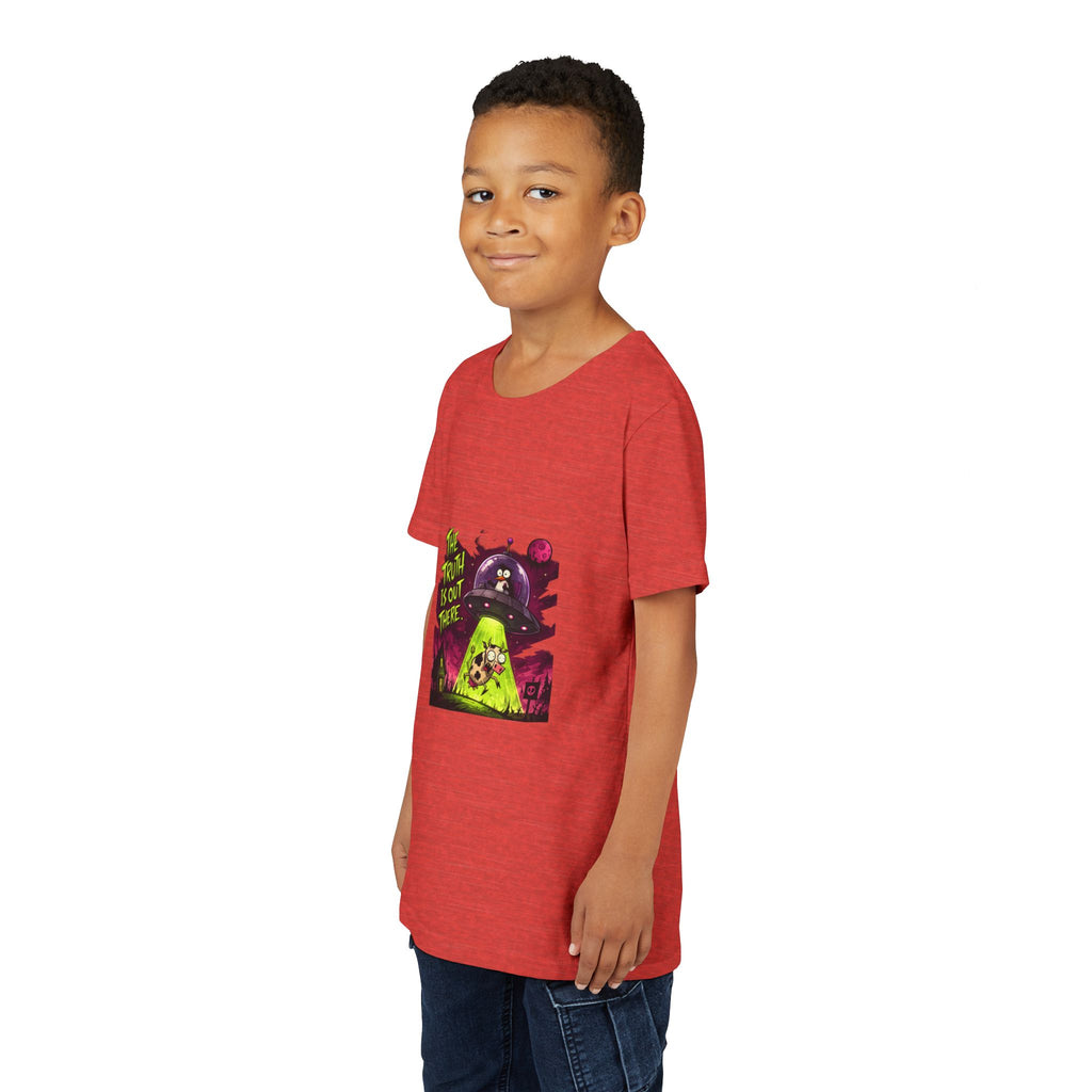 The Truth Is Out There Youth Tee | Alien UFO Graphic | Penguin | Cow